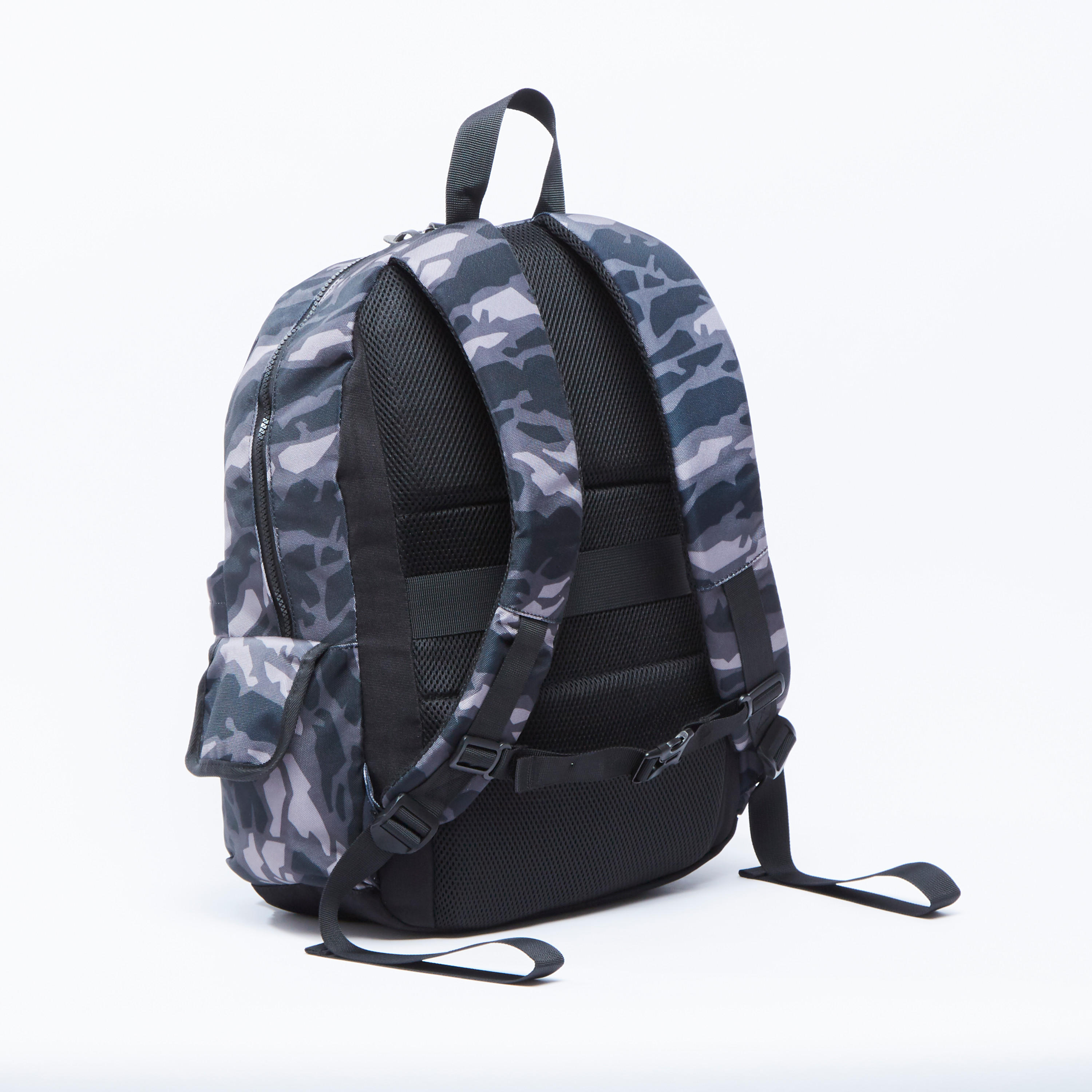 Printed Backpack with Adjustable Straps and Top Handle-men-bags-image-4
