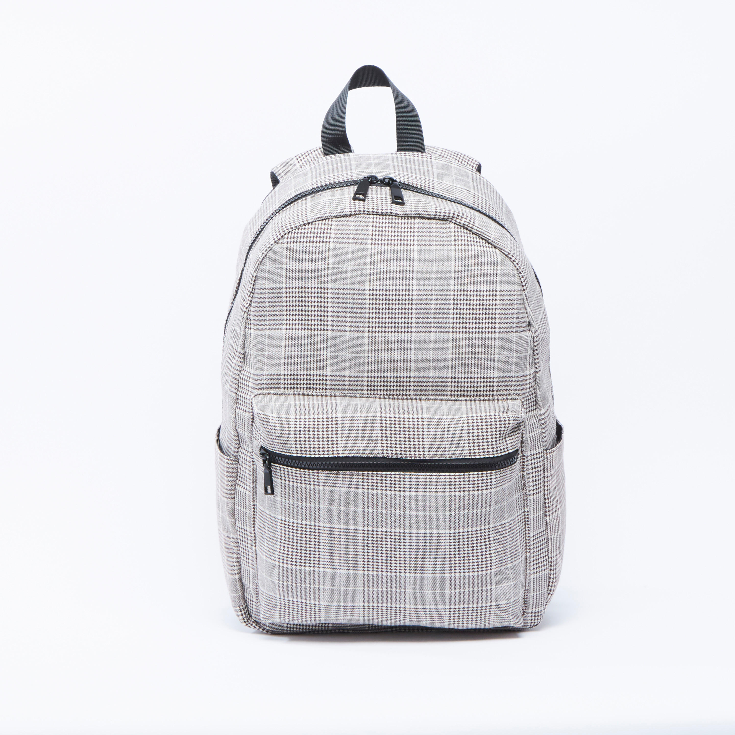 شنطة ظهر كاروهات بسحّاب إغلاق وحمّالات قابلة للتعديل-men-bags-image-5