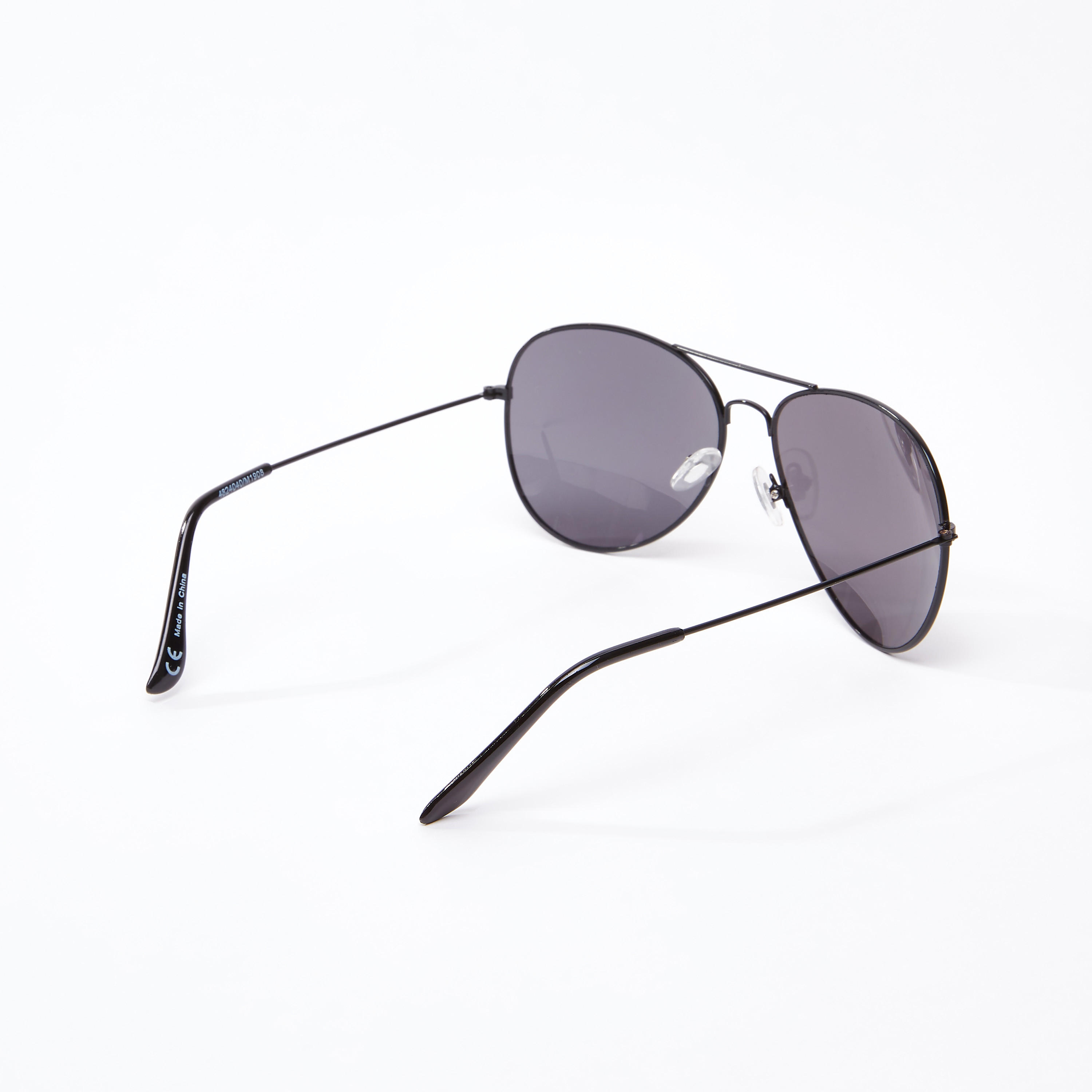 نظّارة شمسية أفياتور سادة بإطار كامل ووسادات للأنف-men-sunglasses-image-3