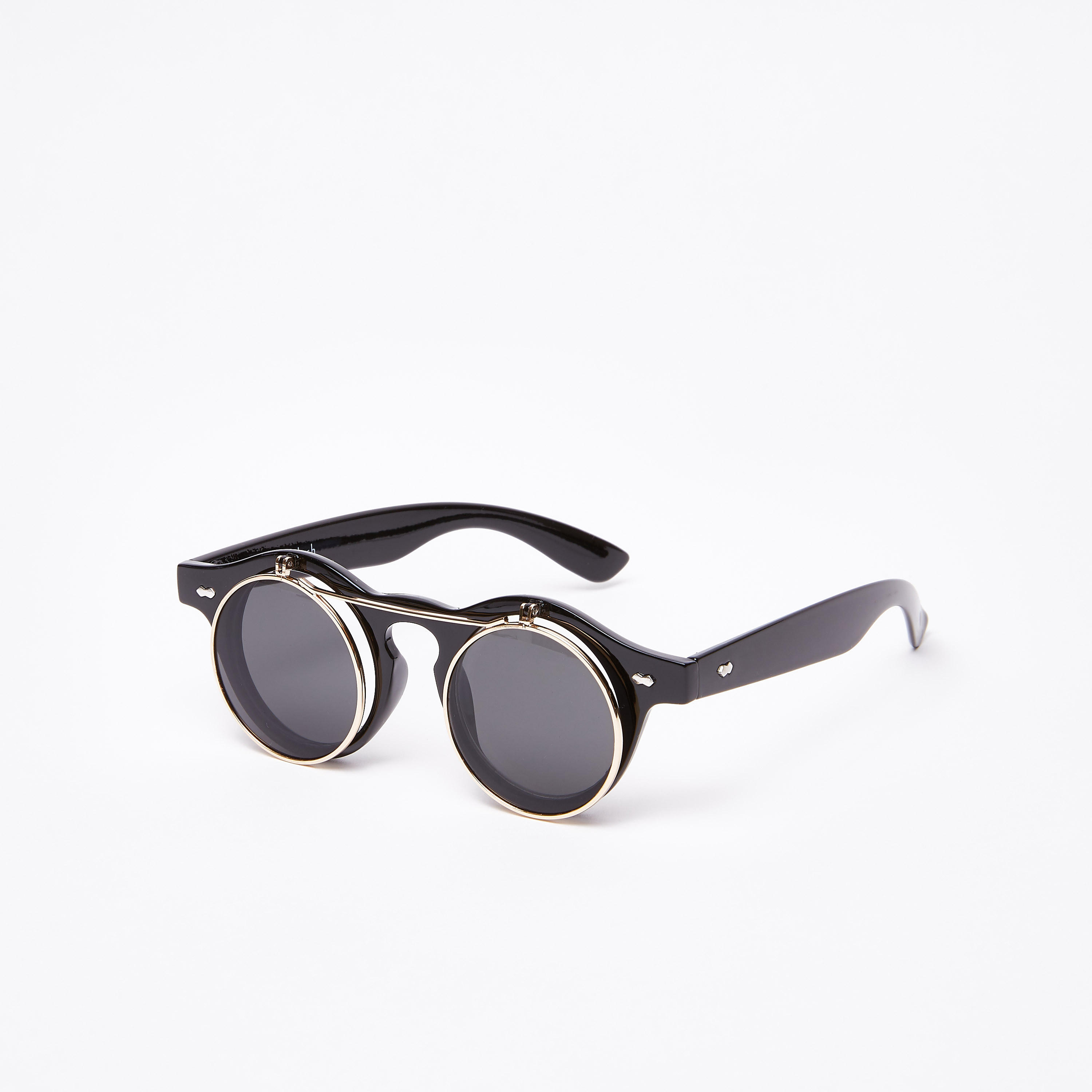 نظّارة شمسية مستديرة بإطار كامل-men-sunglasses-image-1