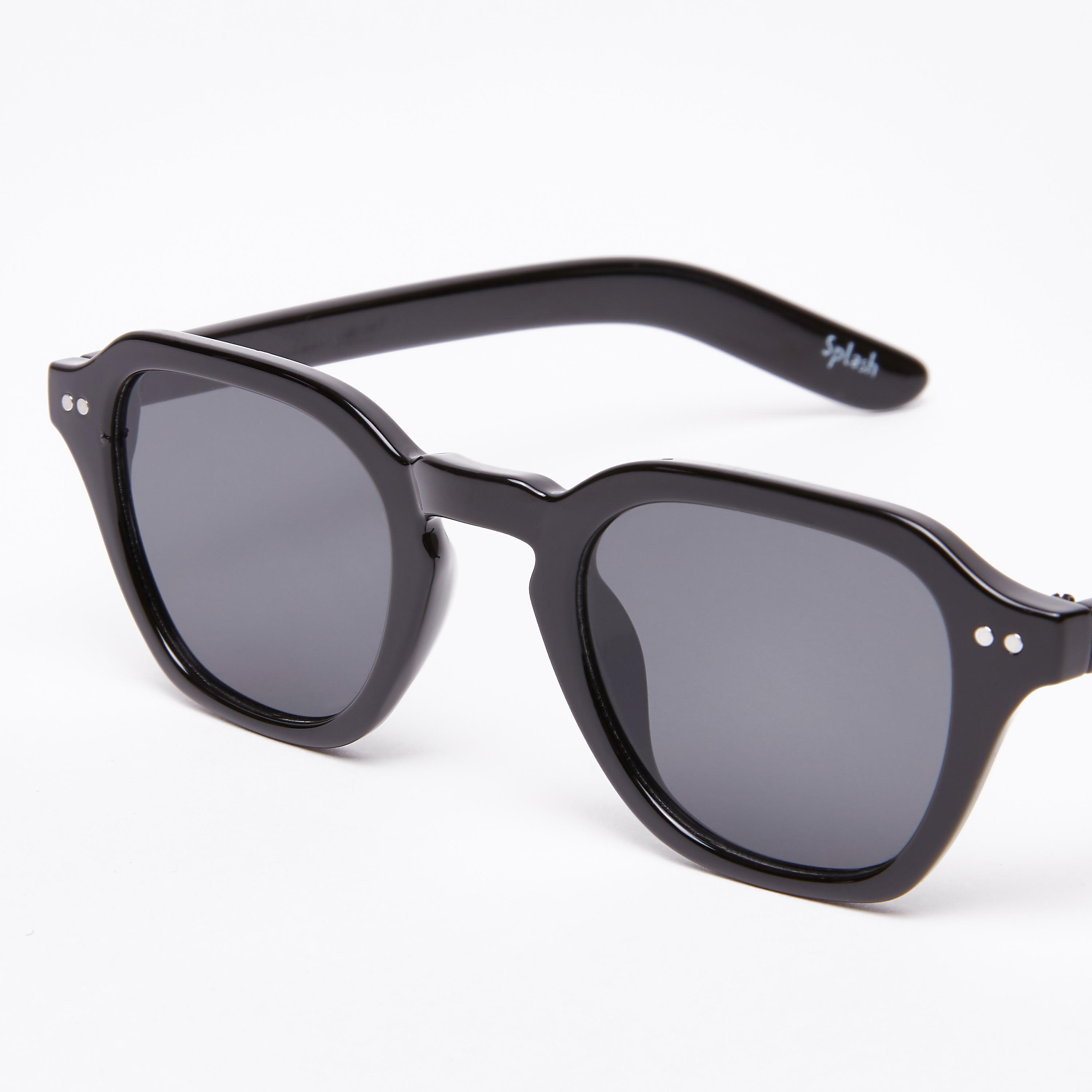 نظّارة شمسيّة مربّعة سادة بإطار كامل-men-sunglasses-image-2
