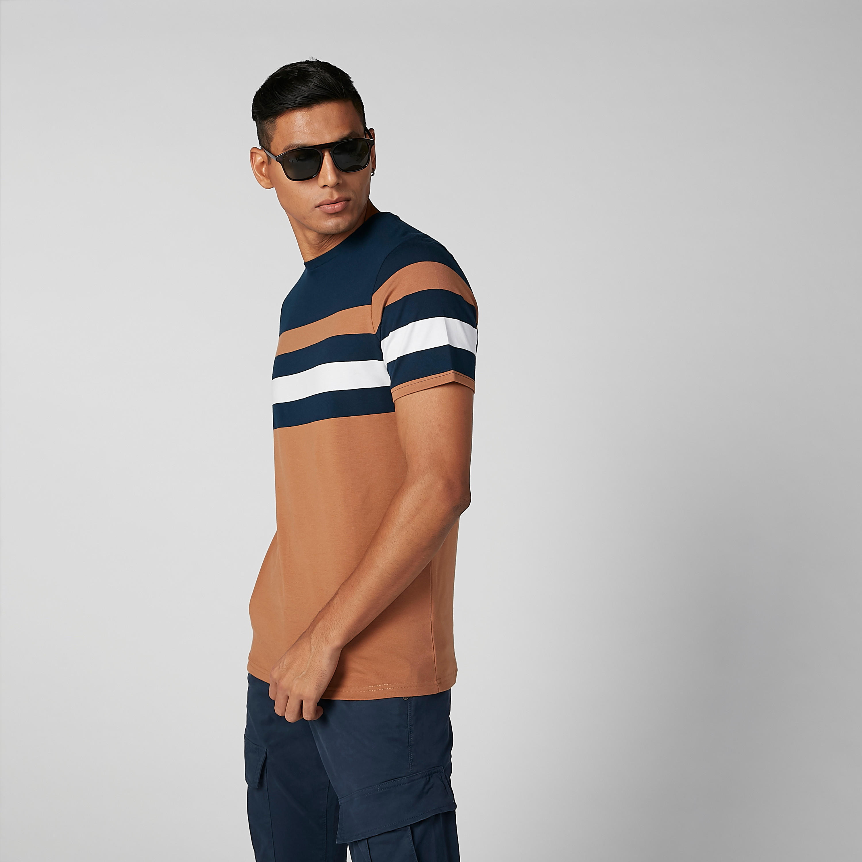 Printed Full Rim Rectangular Sunglasses with Top Bar and Nose Pads-men-sunglasses-image-2
