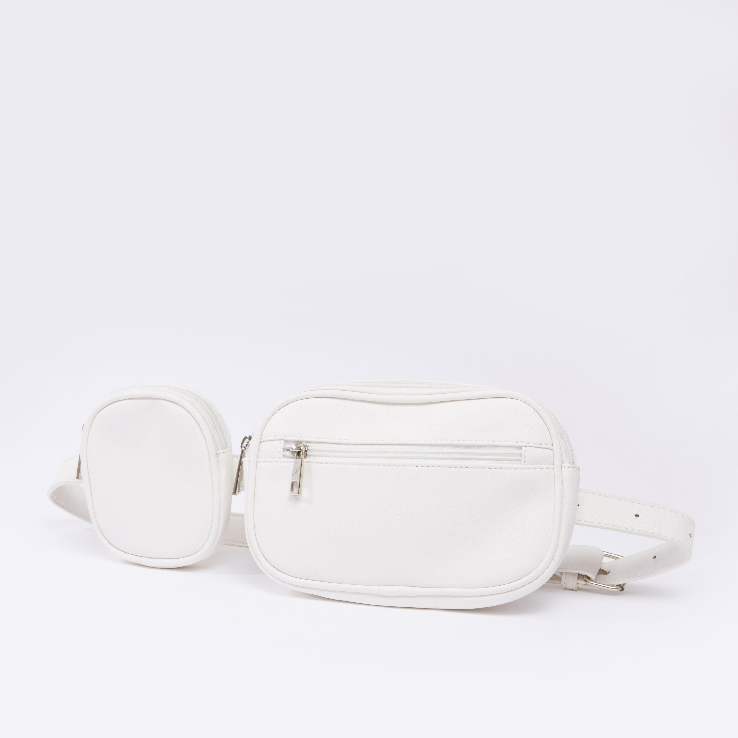 حقيبة فاني سادة من قطعتين بإبزيم ودبوس-men-bags-image-2