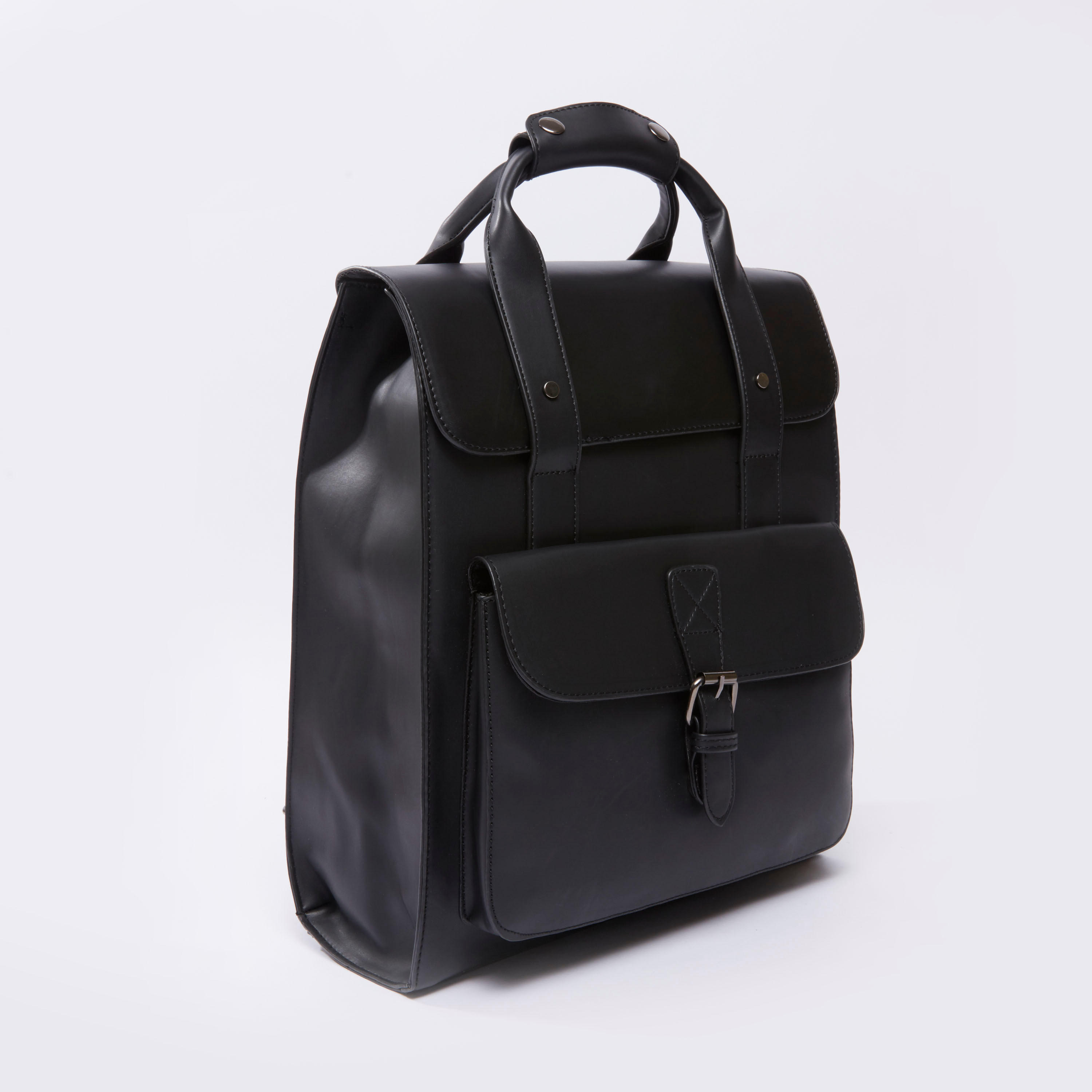 شنطة ظهر سادة بزر إغلاق مغناطيسي وحمالات قابلة للتعديل-men-bags-image-3