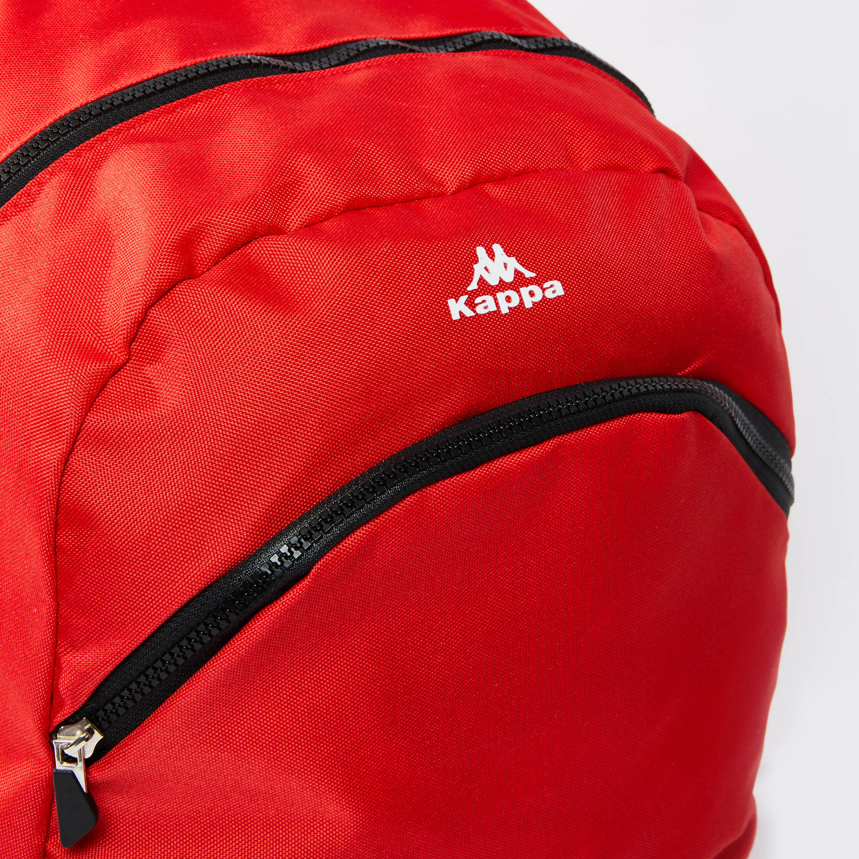 Kappa Printed Backpack with Zip Closure and Adjustable Straps-men-bags-image-4