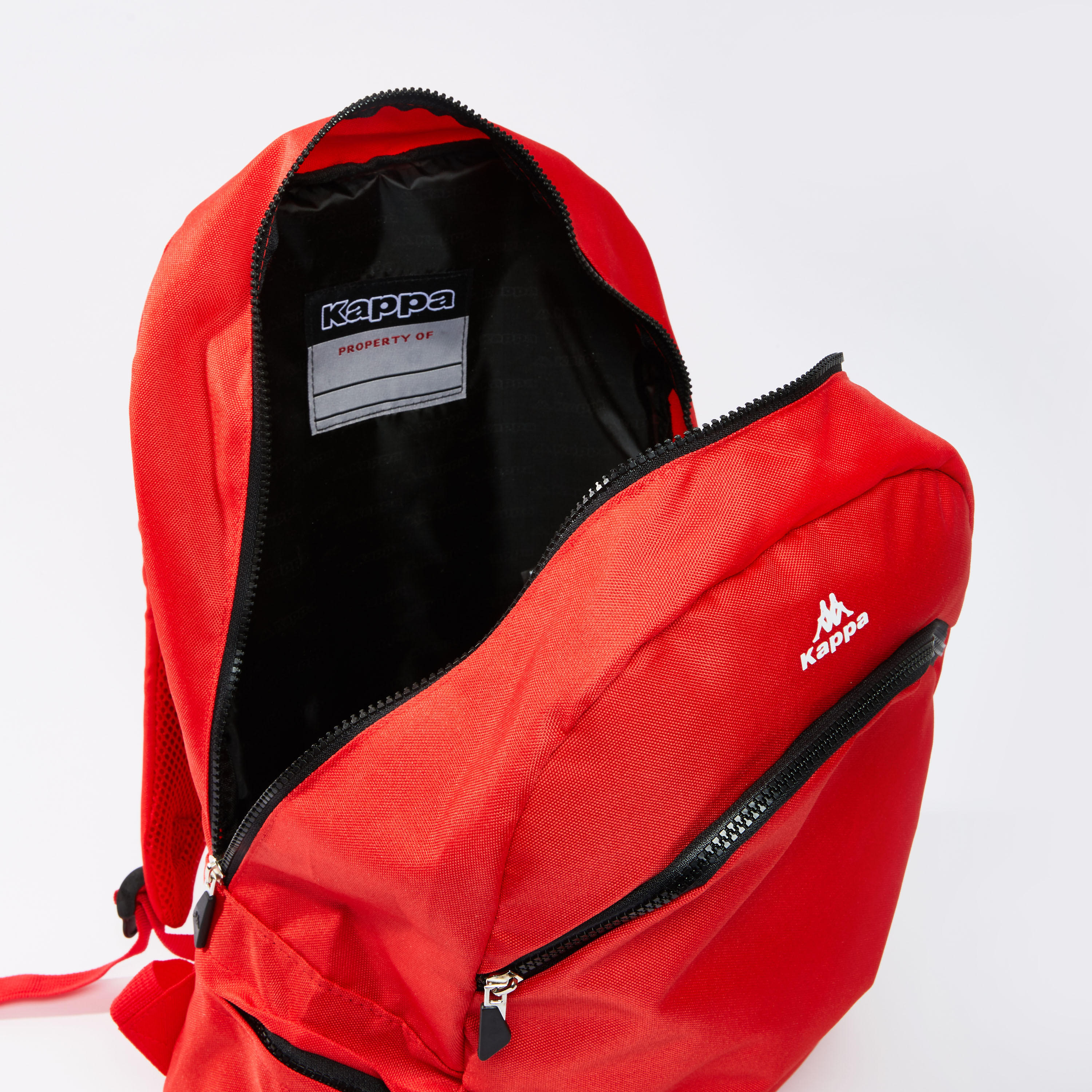 Kappa Printed Backpack with Zip Closure and Adjustable Straps-men-bags-image-5