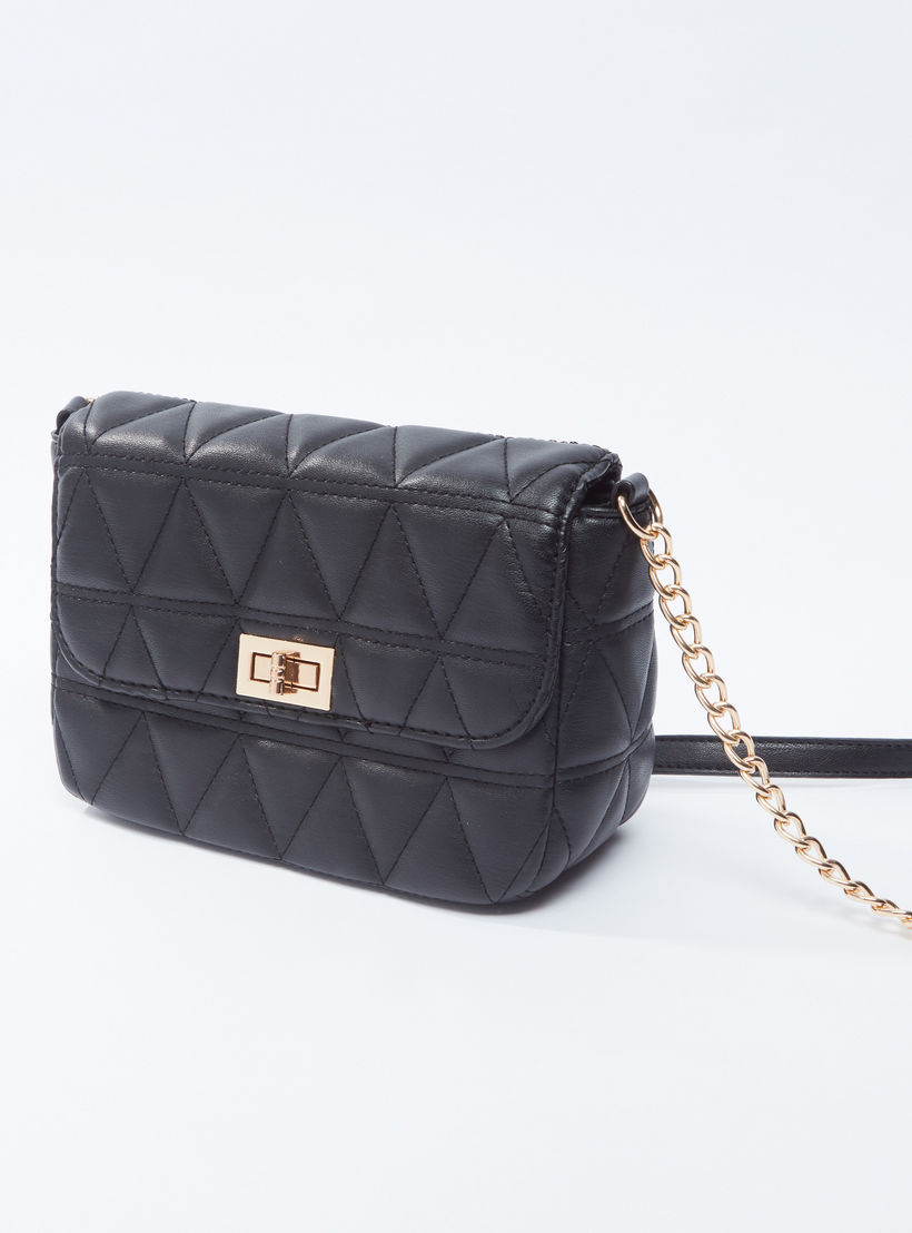 حقيبة ساتشيل مبطّنة بقفل إغلاق دوّار وسلسلة ميتاليك وحمّالة-women-bagsandwallets-handbags-image-1
