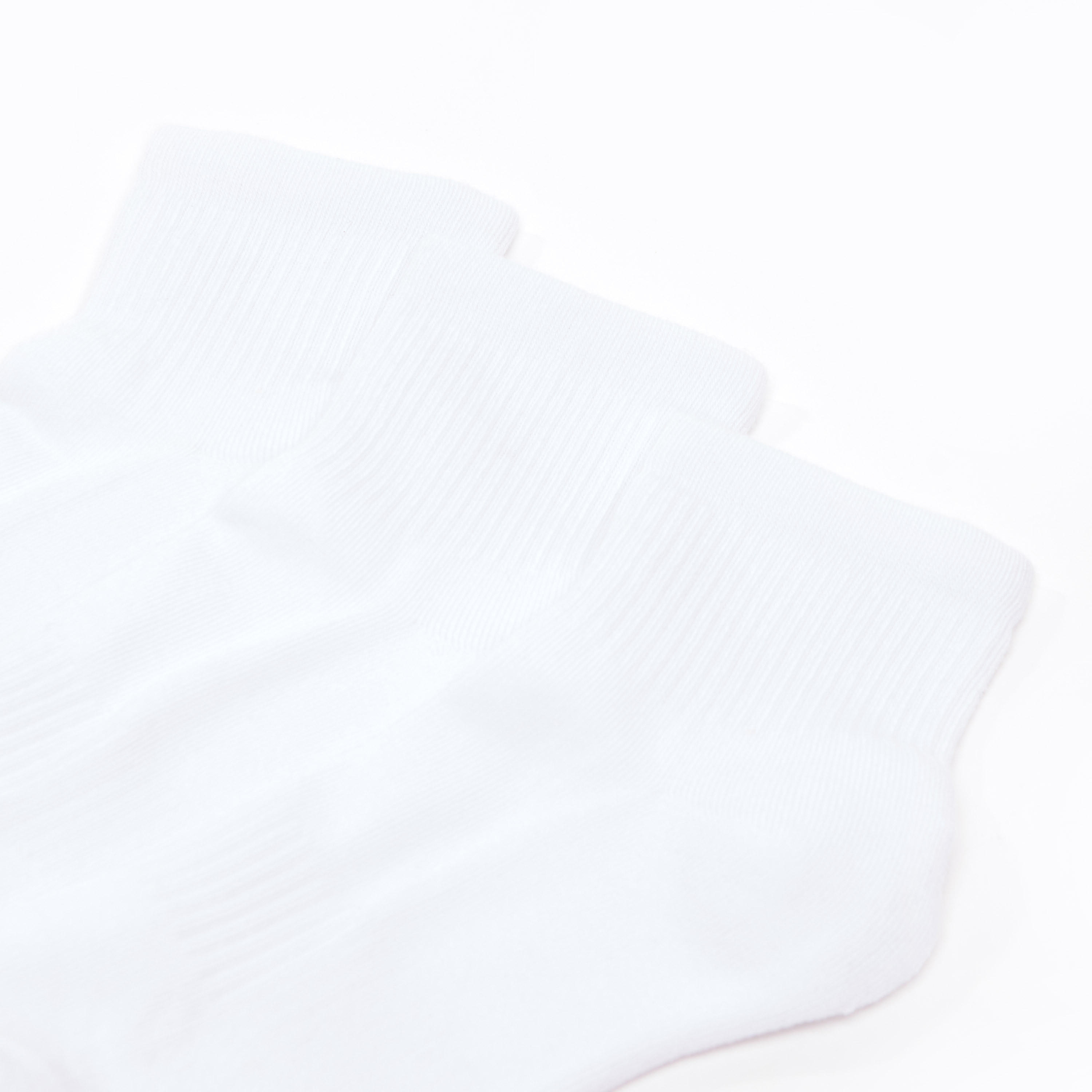 جوارب سادة بطول الكاحل بحوّاف أساور مضلّعة - طقم من 3  أزواج-men-socks-image-2
