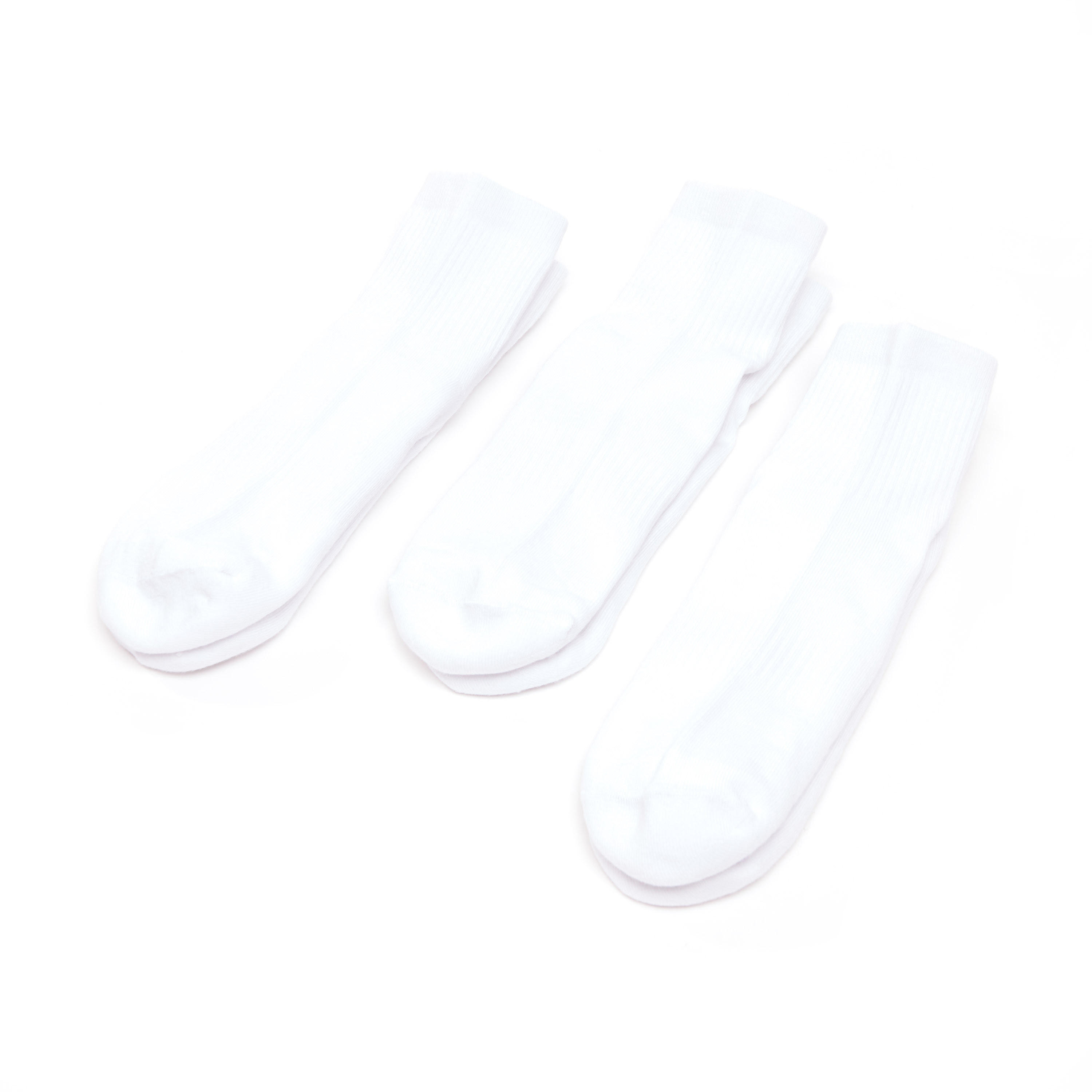 جوارب سادة بطول الكاحل بحوّاف أساور مضلّعة - طقم من 3  أزواج-men-socks-image-3