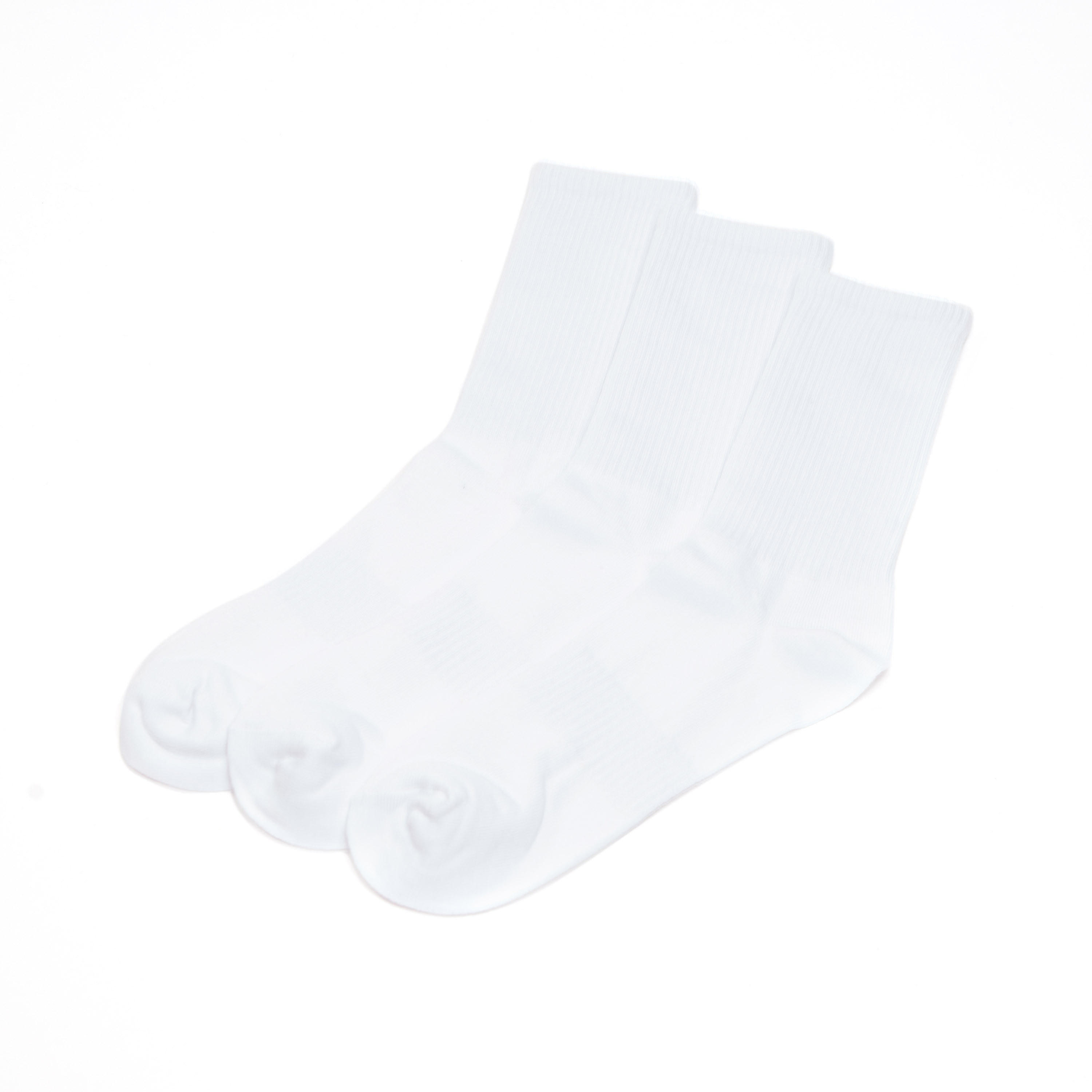 جوارب سادة بطول أعلى الكاحل بحواف مضلّعة - طقم من 3 أزواج-men-socks-image-1