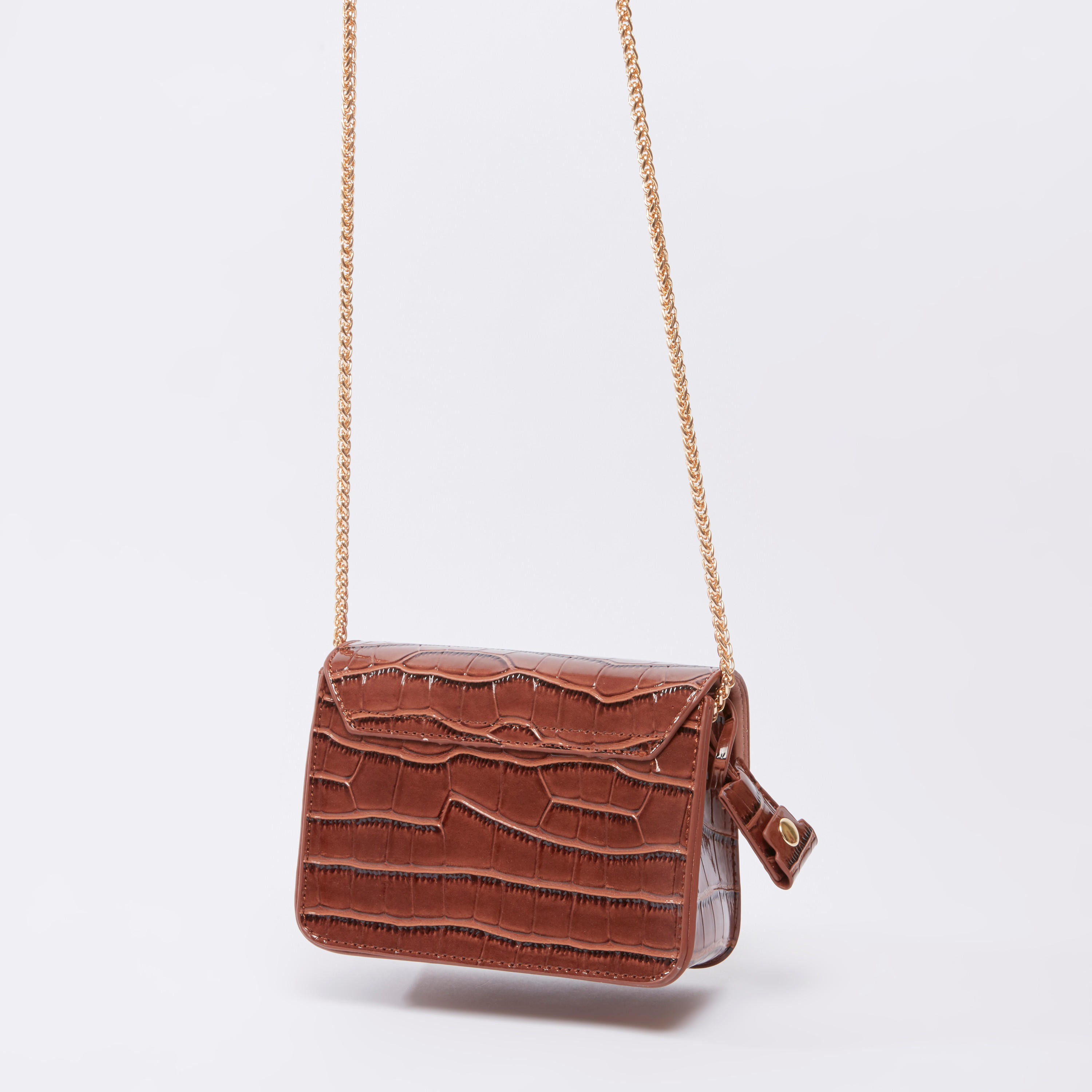 حقيبة ساتشيل بارزة الملمس بسلسلة ميتاليك-women-bagsandwallets-handbags-image-2
