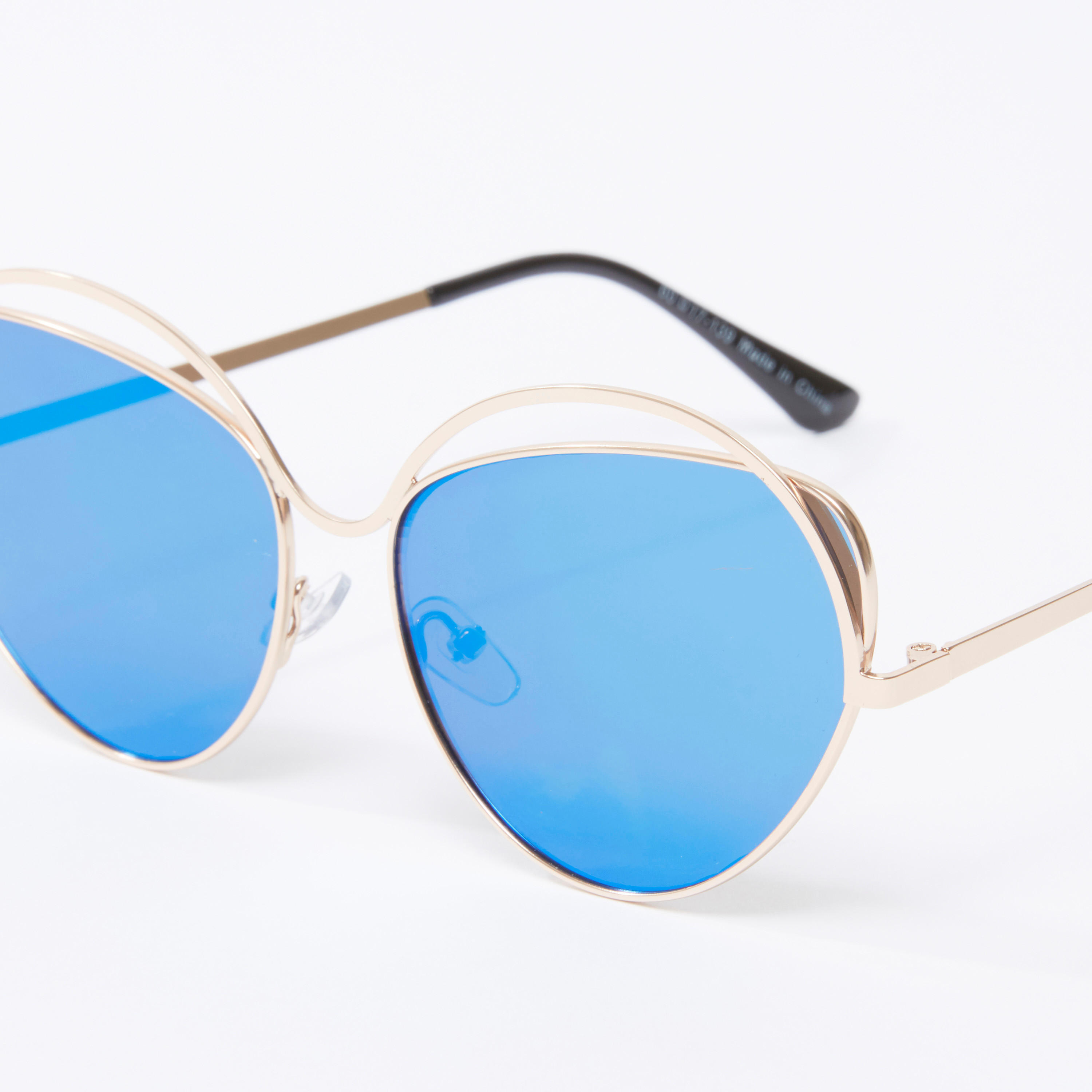 نظارة شمسية عين القطة بإطار كامل ووسادات أنف-women-sunglasses-image-3