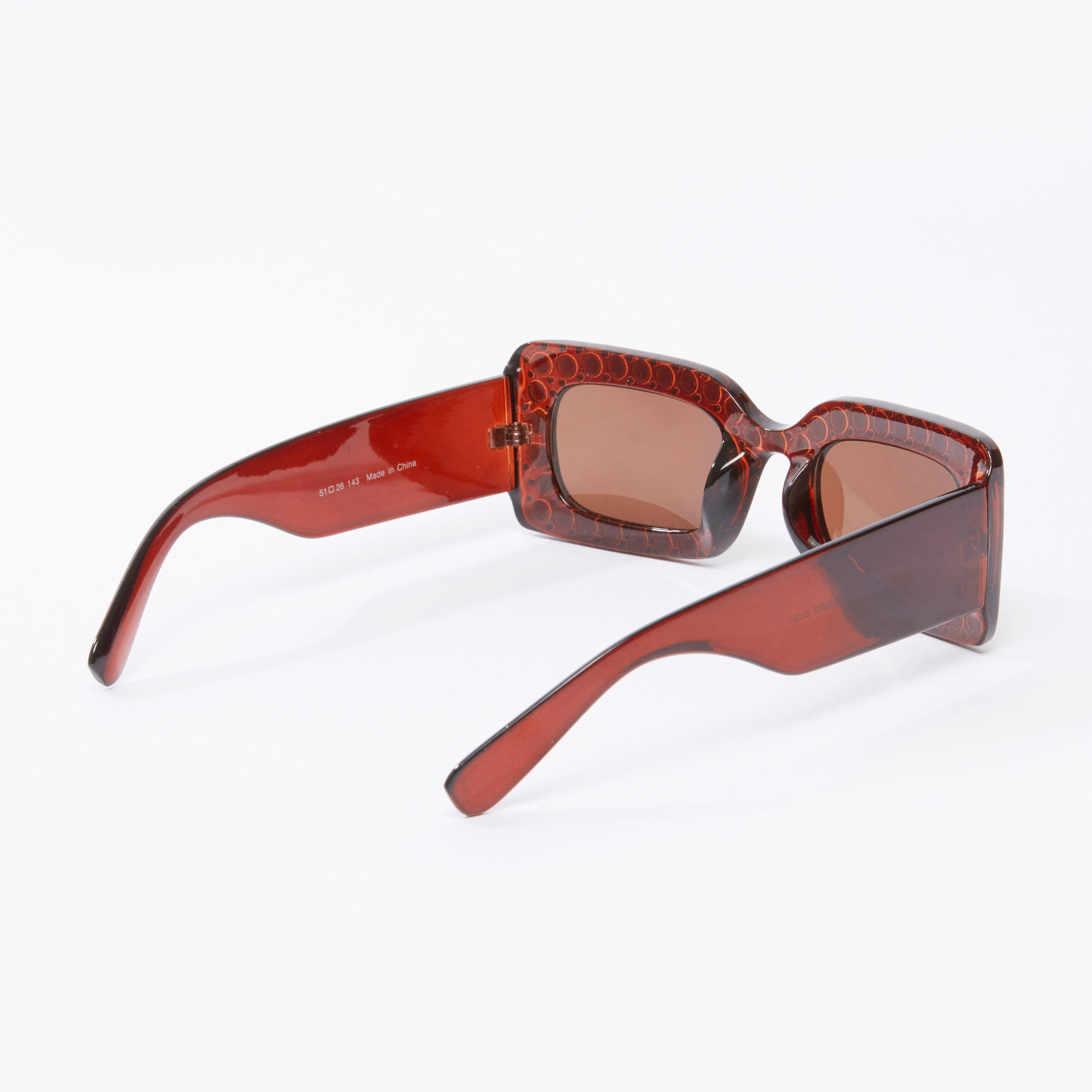 نظّارة شمسية مربّعة بإطار كامل مزيّن-women-sunglasses-image-1