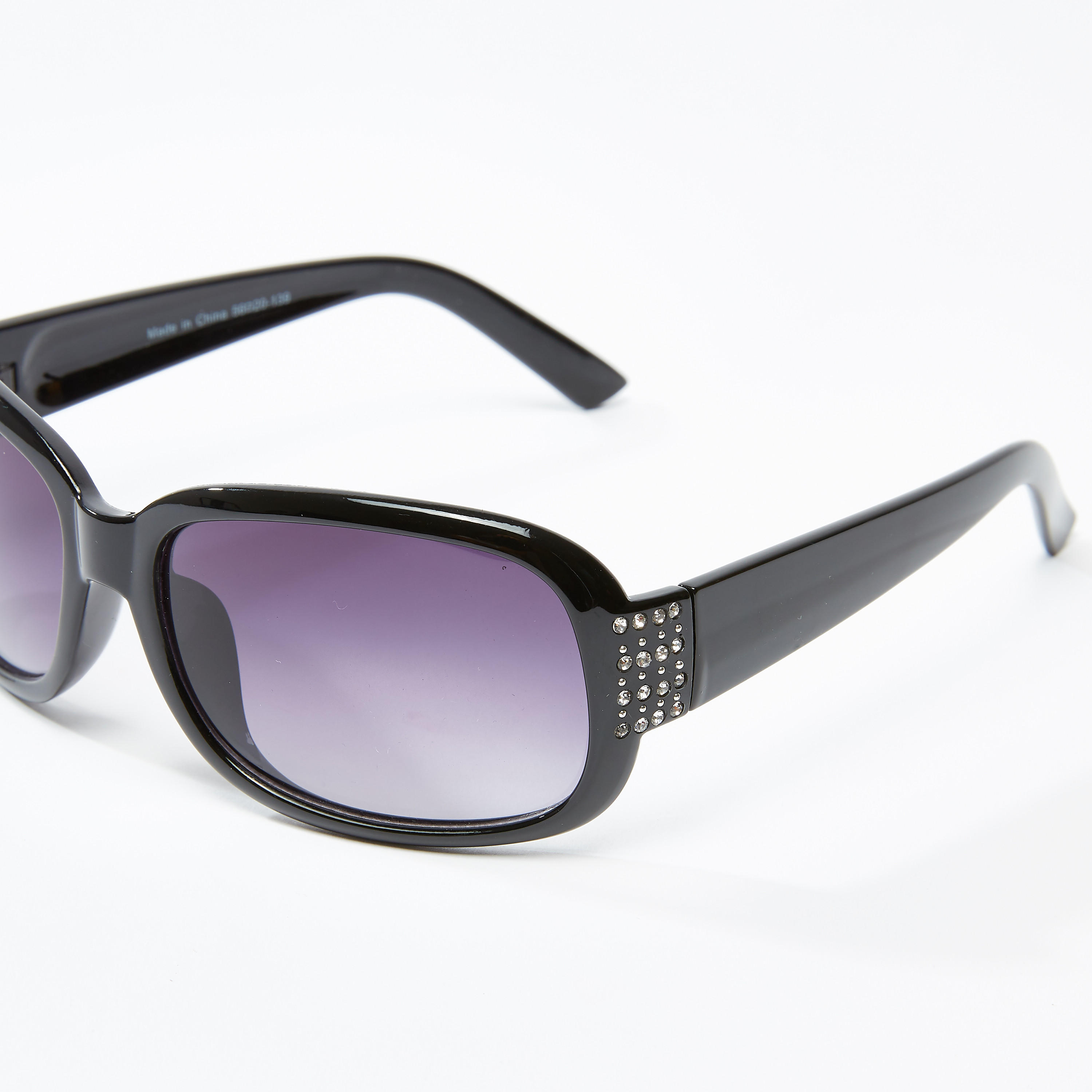 نظّارة شمسية مستطيلة بإطار كامل ووسادات أنف وتفاصيل مرصّعة-women-sunglasses-image-4