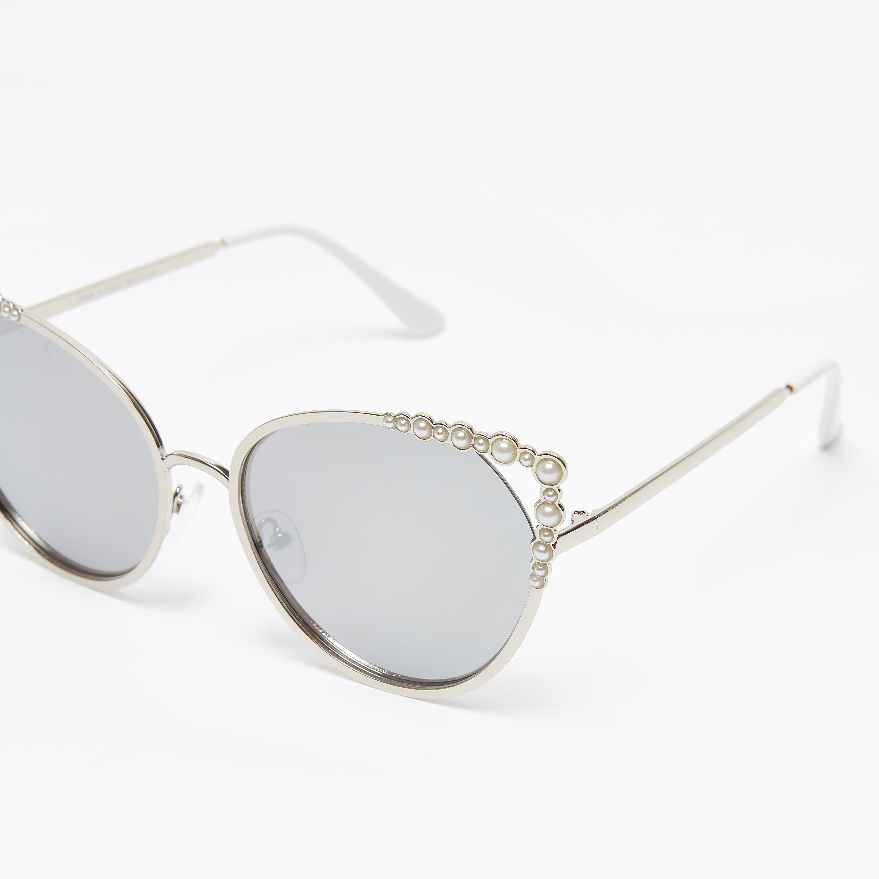 نظّارة شمسية عين قطة بإطار كامل وتزيينات-women-sunglasses-image-4