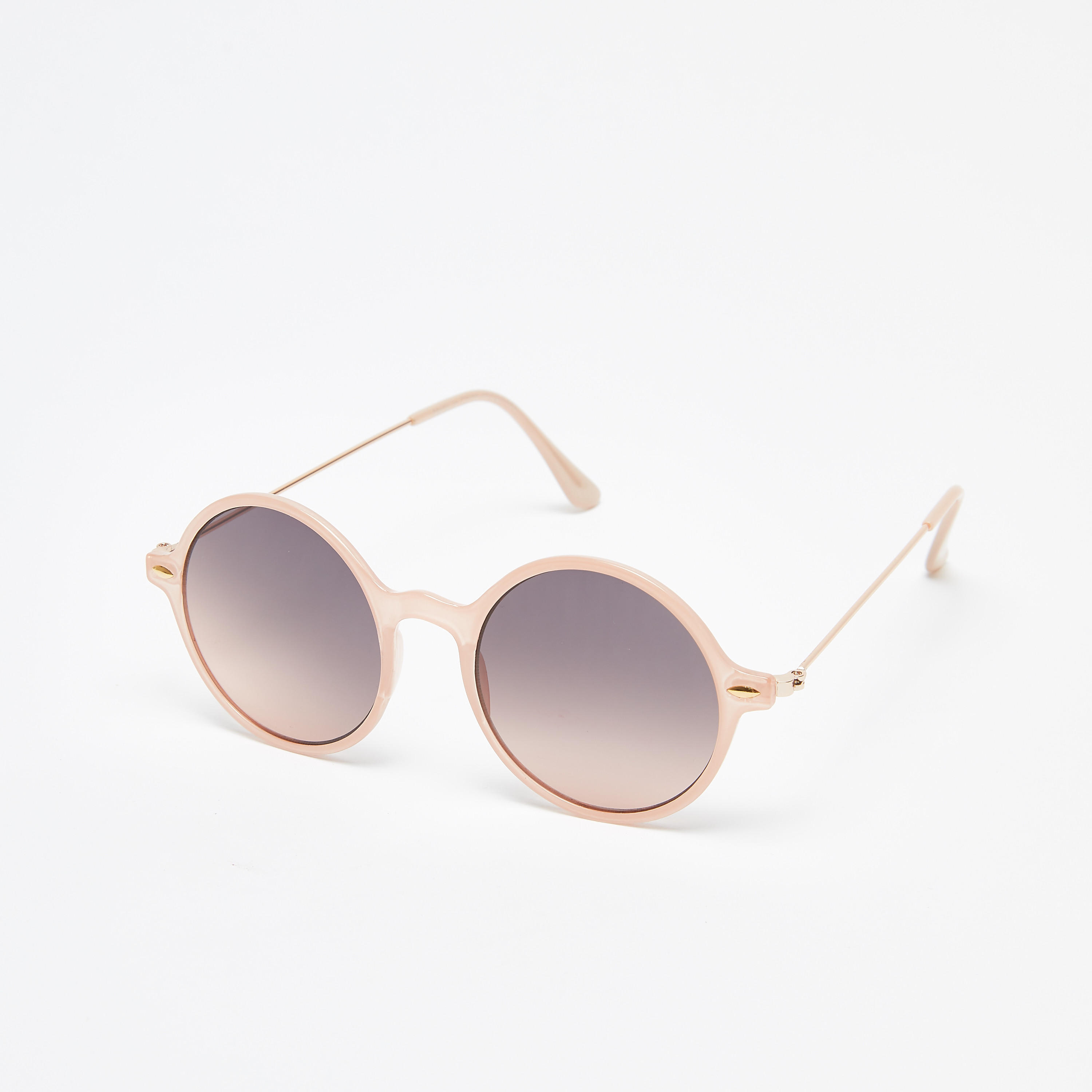 نظّارة شمسية مستديرة بإطار كامل ووسادات أنف-women-sunglasses-image-1