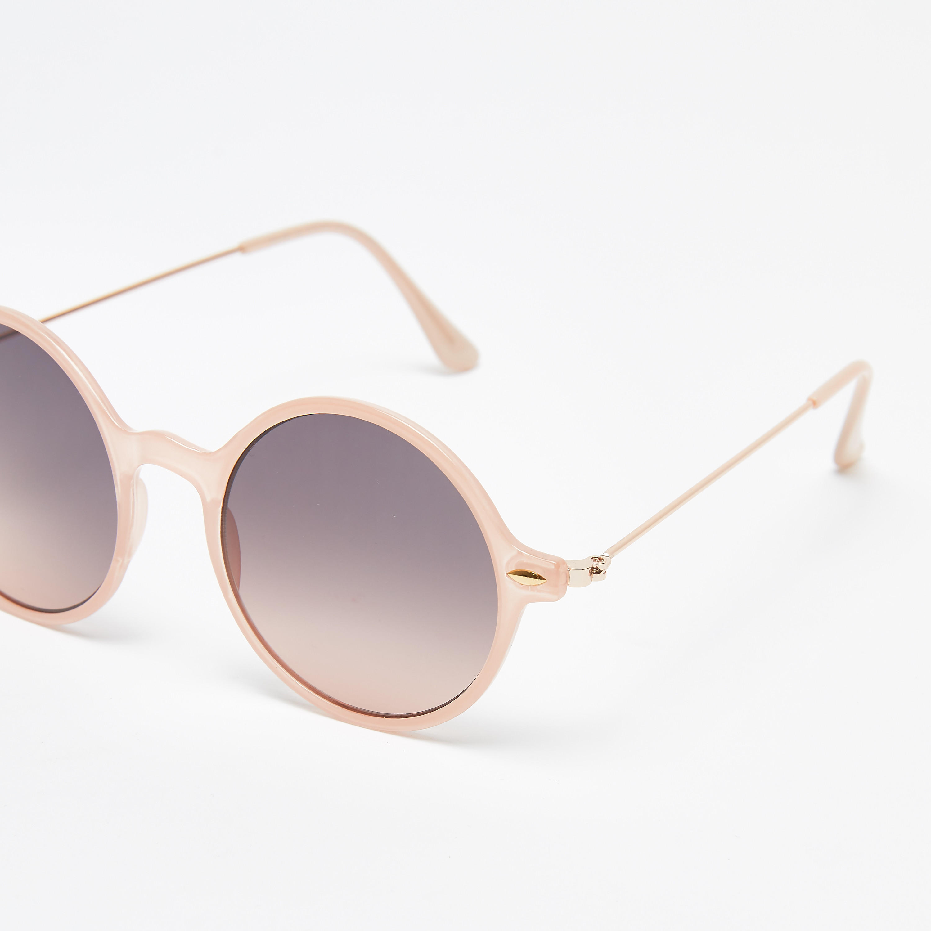 نظّارة شمسية مستديرة بإطار كامل ووسادات أنف-women-sunglasses-image-4