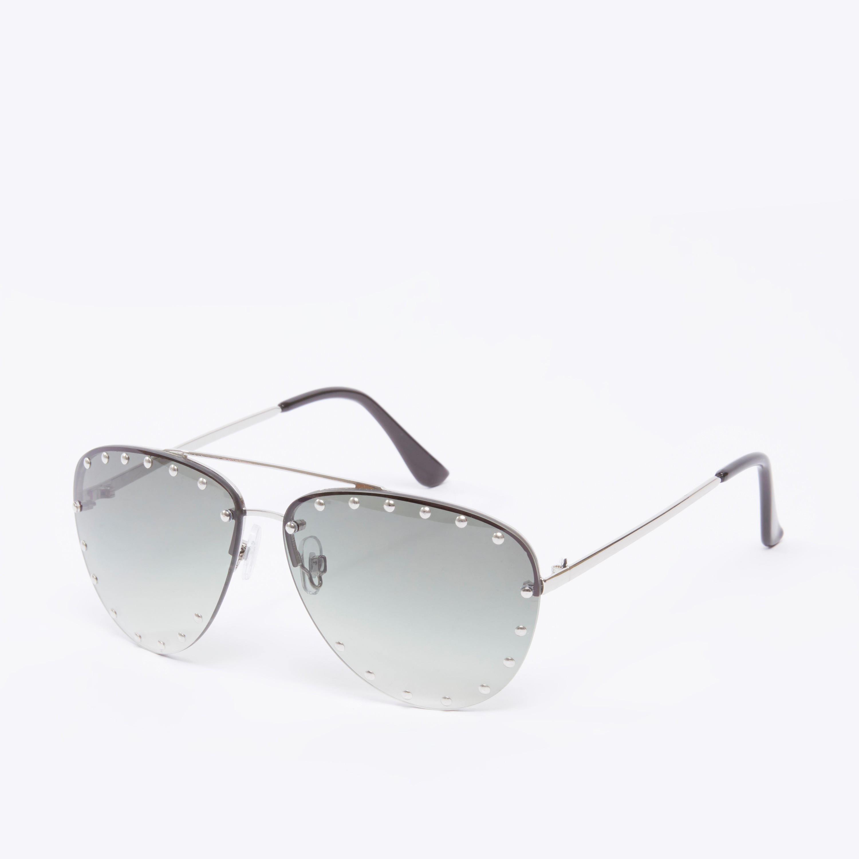Embellished Aviator Sunglasses with Bridge and Temple Tips-women-sunglasses-image-1