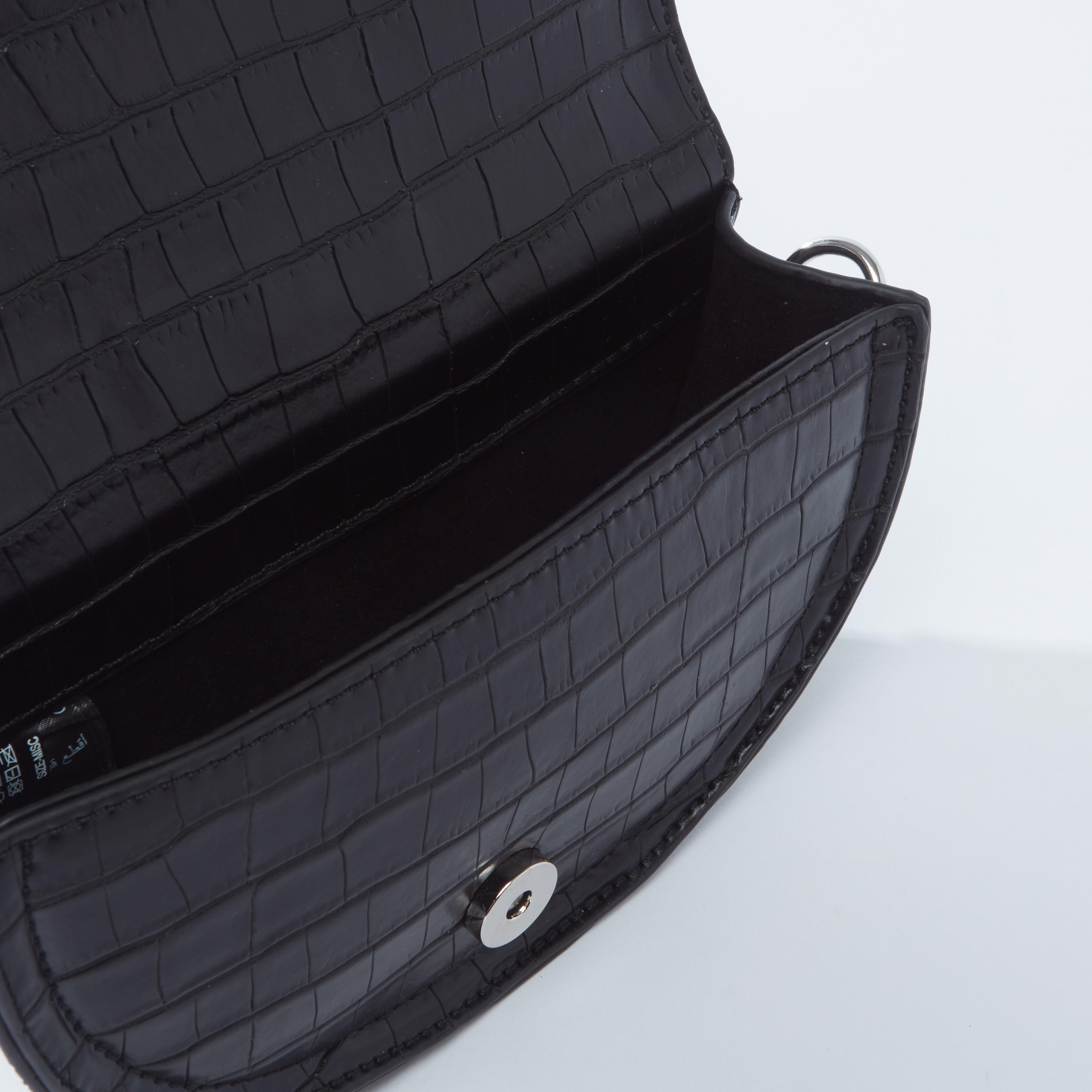 Textured Satchel Bag with Magnetic Snap Closure and Detachable Strap-women-bagsandwallets-handbags-image-4