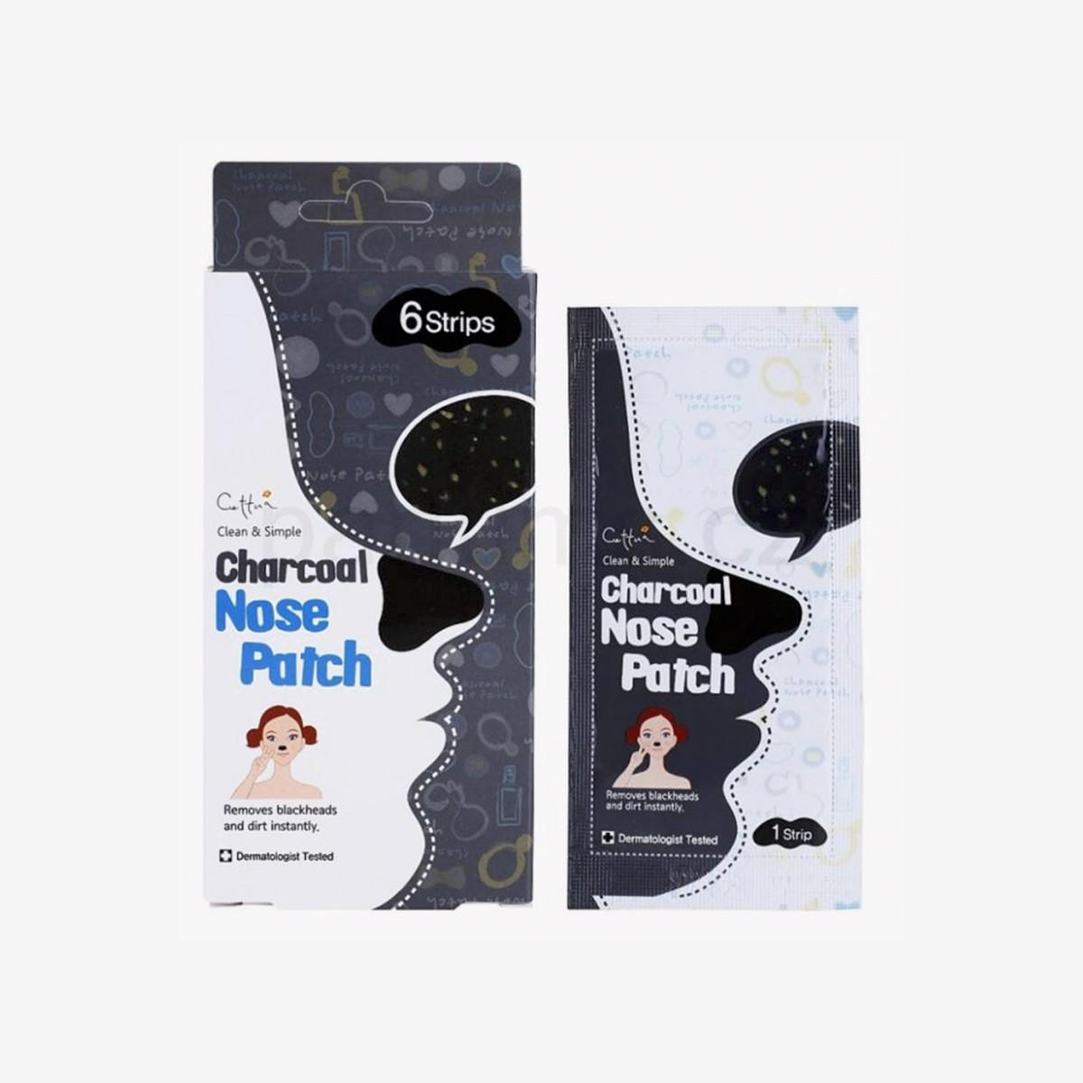 Cettua Clean & Simple Charcoal Nose Patch - Set of 6-beautyandpersonalcare-skin-masks-masksandpeels-image-1