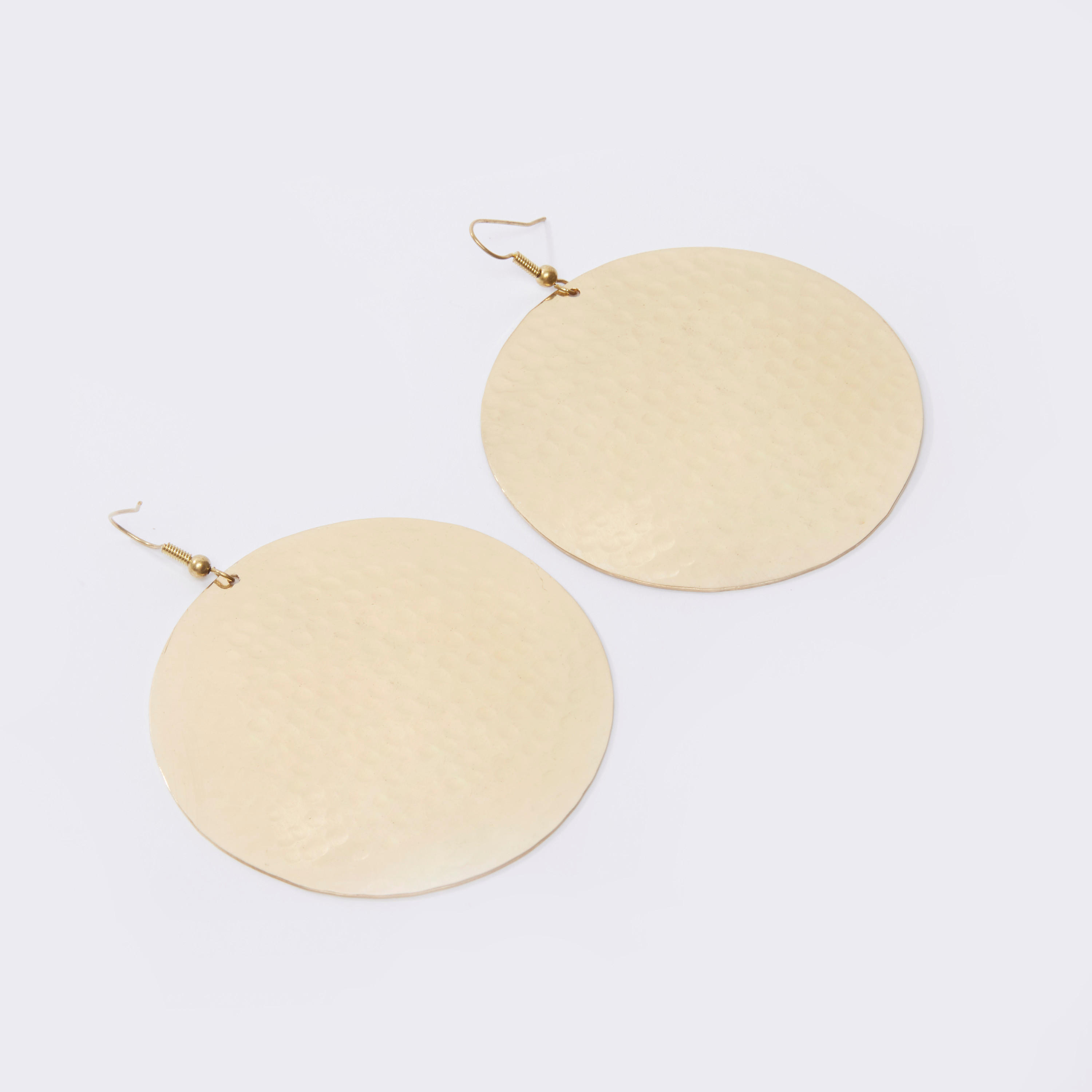 أقراط بدلّاية مستديرة ميتاليك وخطاف-women-watchesandjewellery-jewellery-earrings-image-1
