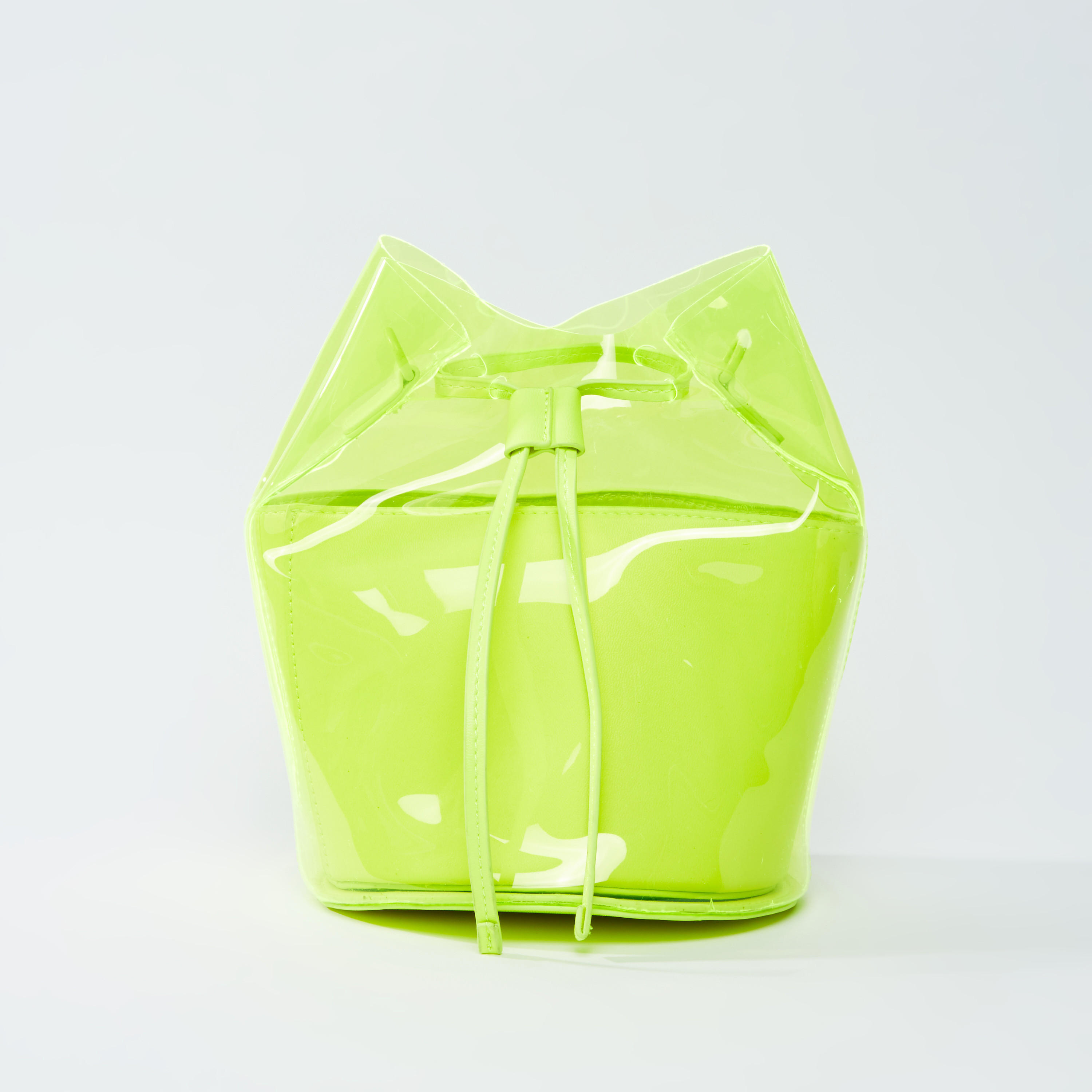See Through Sling Bag with Drawstring Closure and Metallic Chain-women-bagsandwallets-handbags-image-1