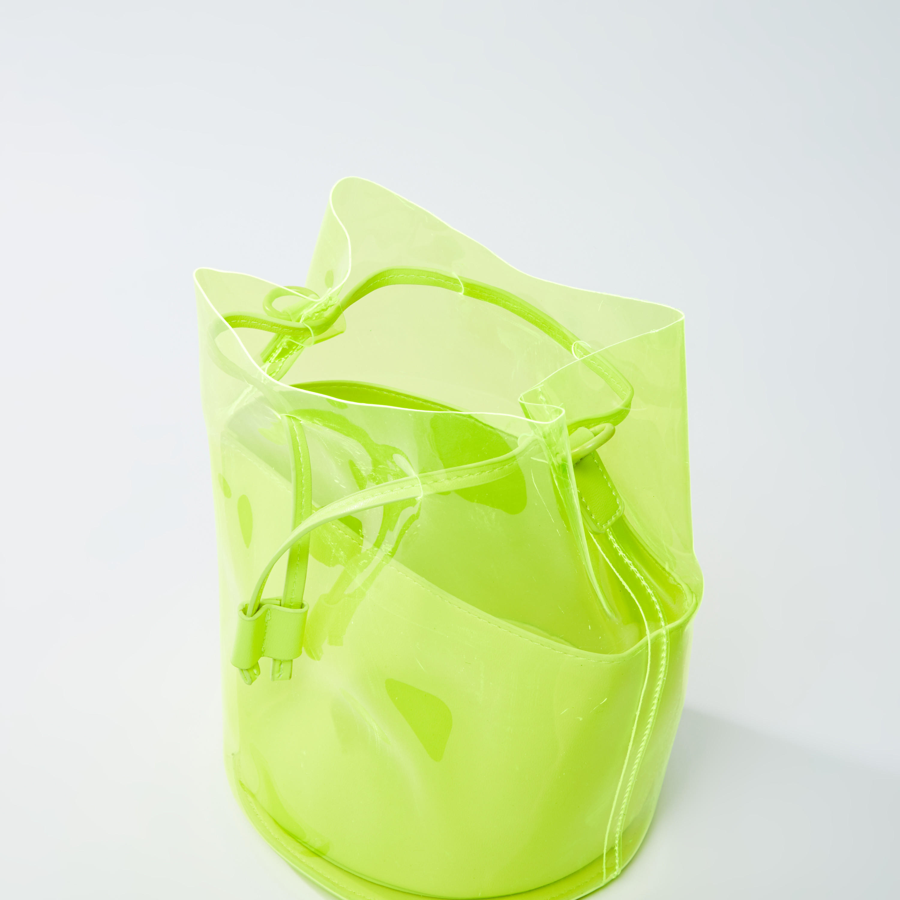 See Through Sling Bag with Drawstring Closure and Metallic Chain-women-bagsandwallets-handbags-image-5