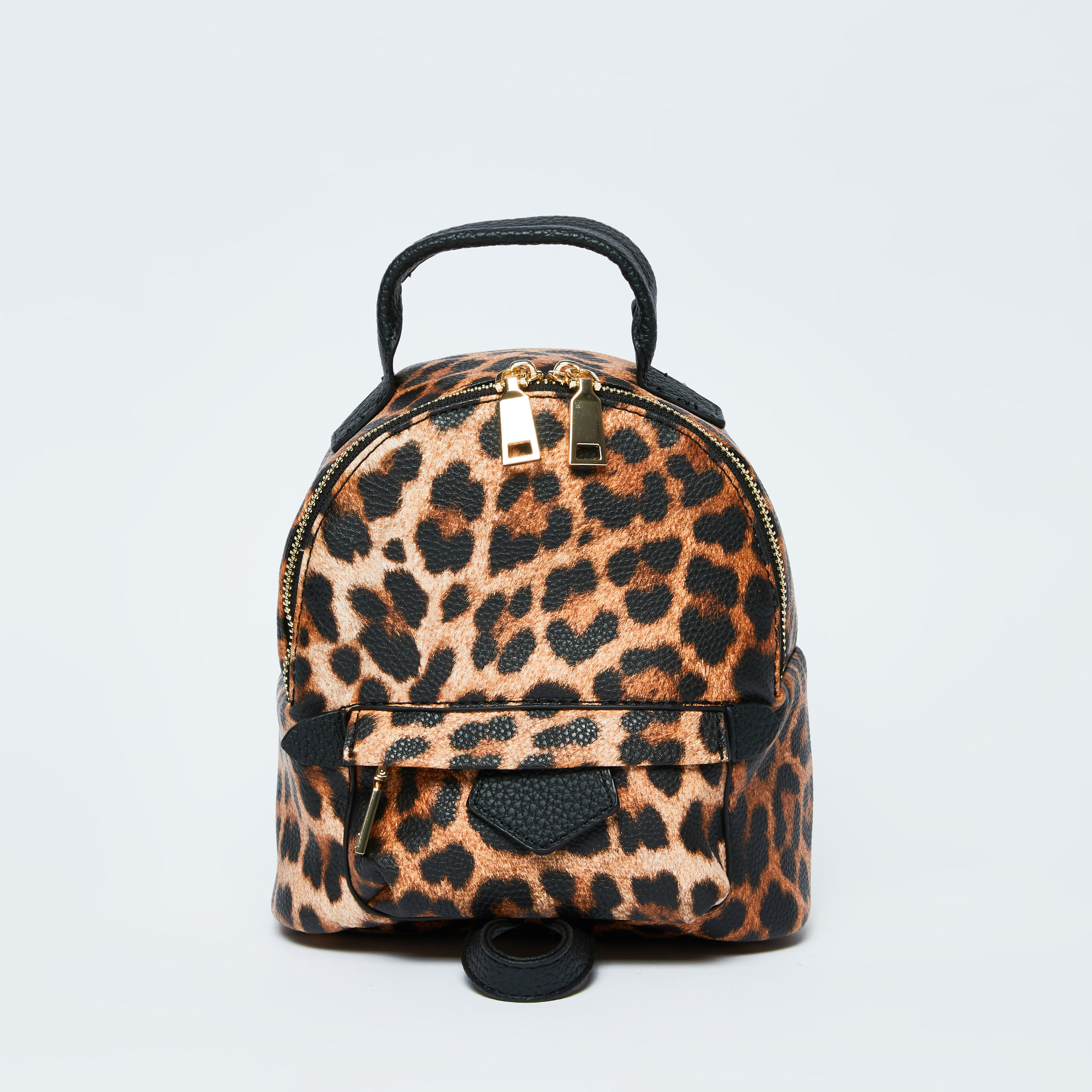 حقيبة ظهر صغيرة بسحّاب إغلاق وحمّالات كتف قابلة للتعديل وطبعات-women-bagsandwallets-handbags-image-1