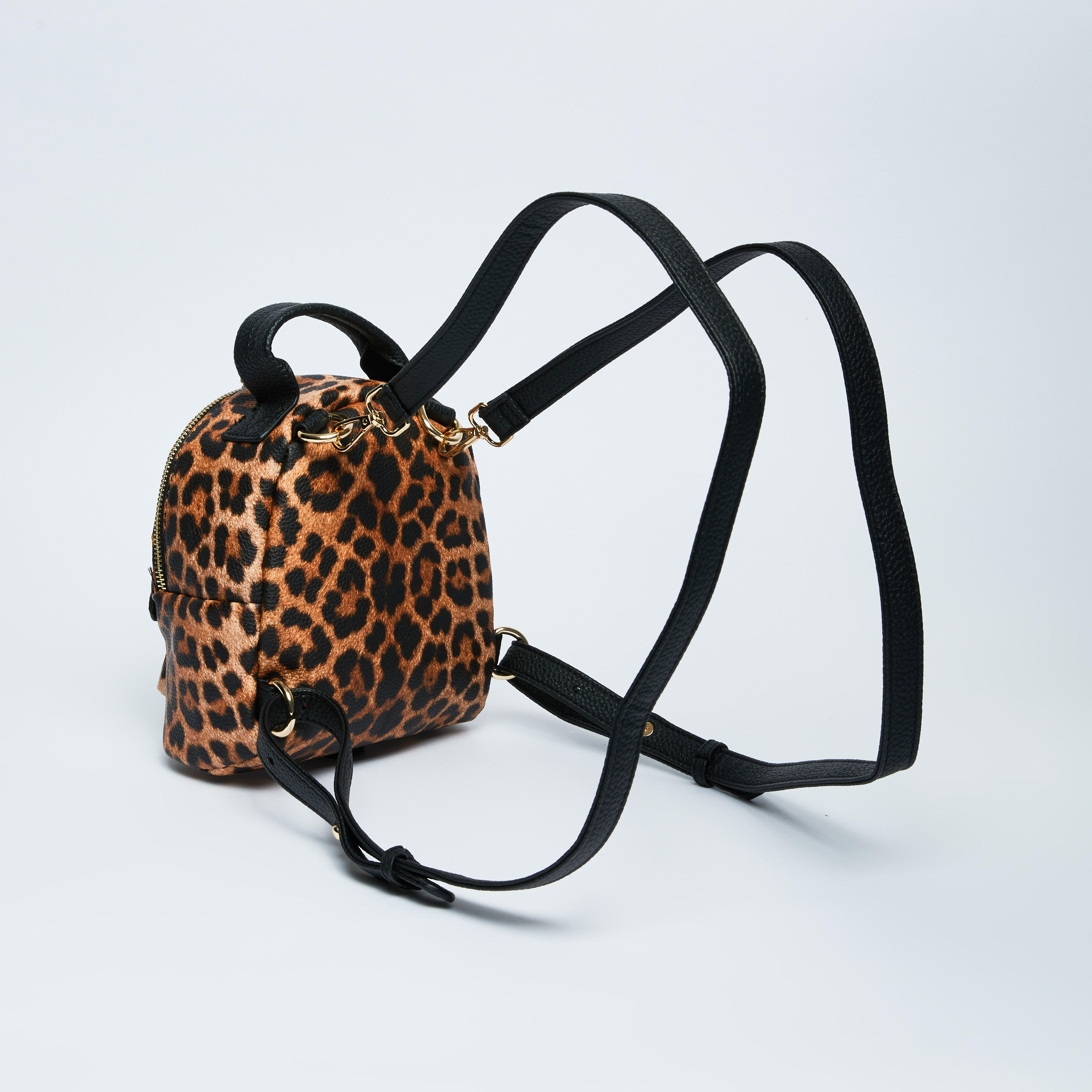 حقيبة ظهر صغيرة بسحّاب إغلاق وحمّالات كتف قابلة للتعديل وطبعات-women-bagsandwallets-handbags-image-3