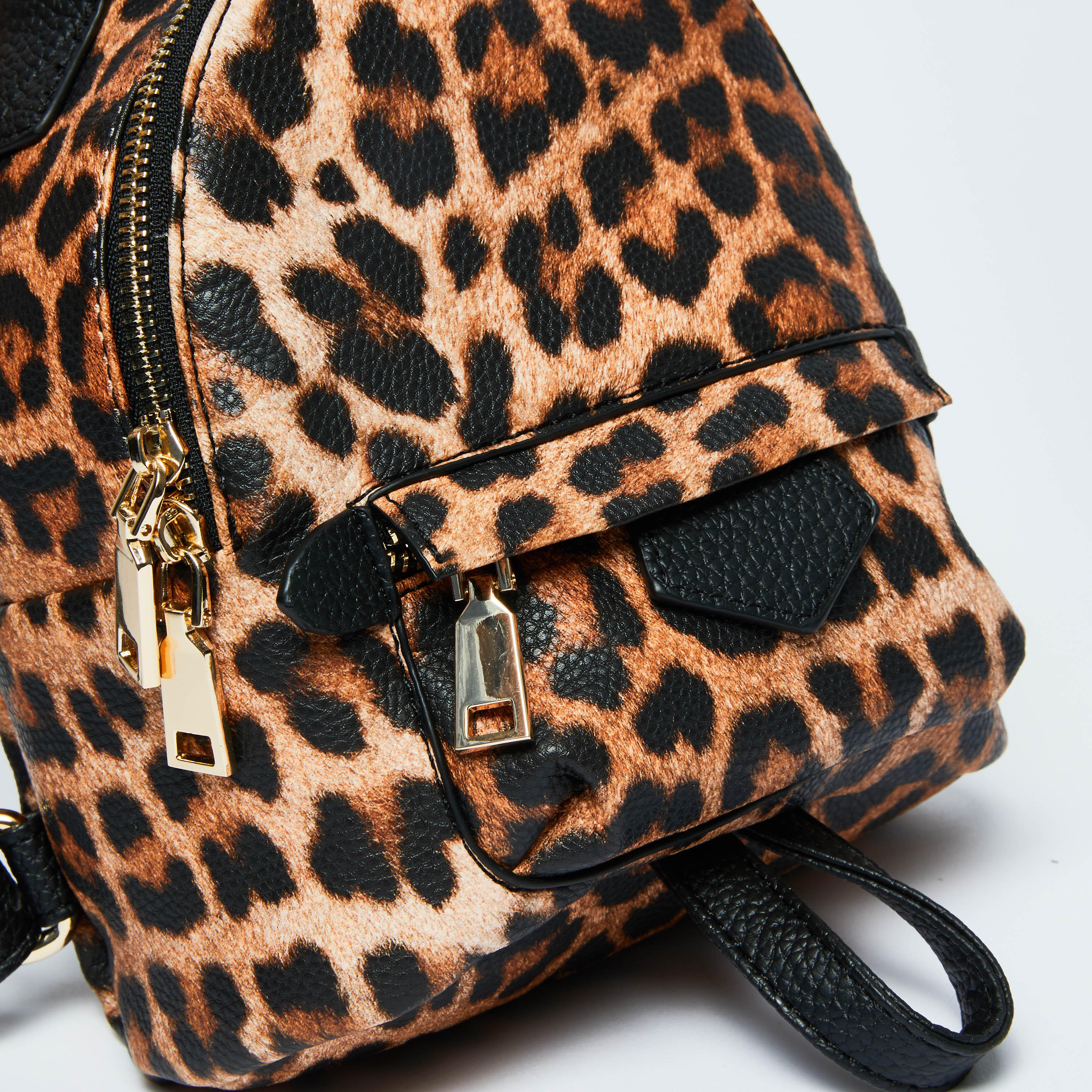 حقيبة ظهر صغيرة بسحّاب إغلاق وحمّالات كتف قابلة للتعديل وطبعات-women-bagsandwallets-handbags-image-4