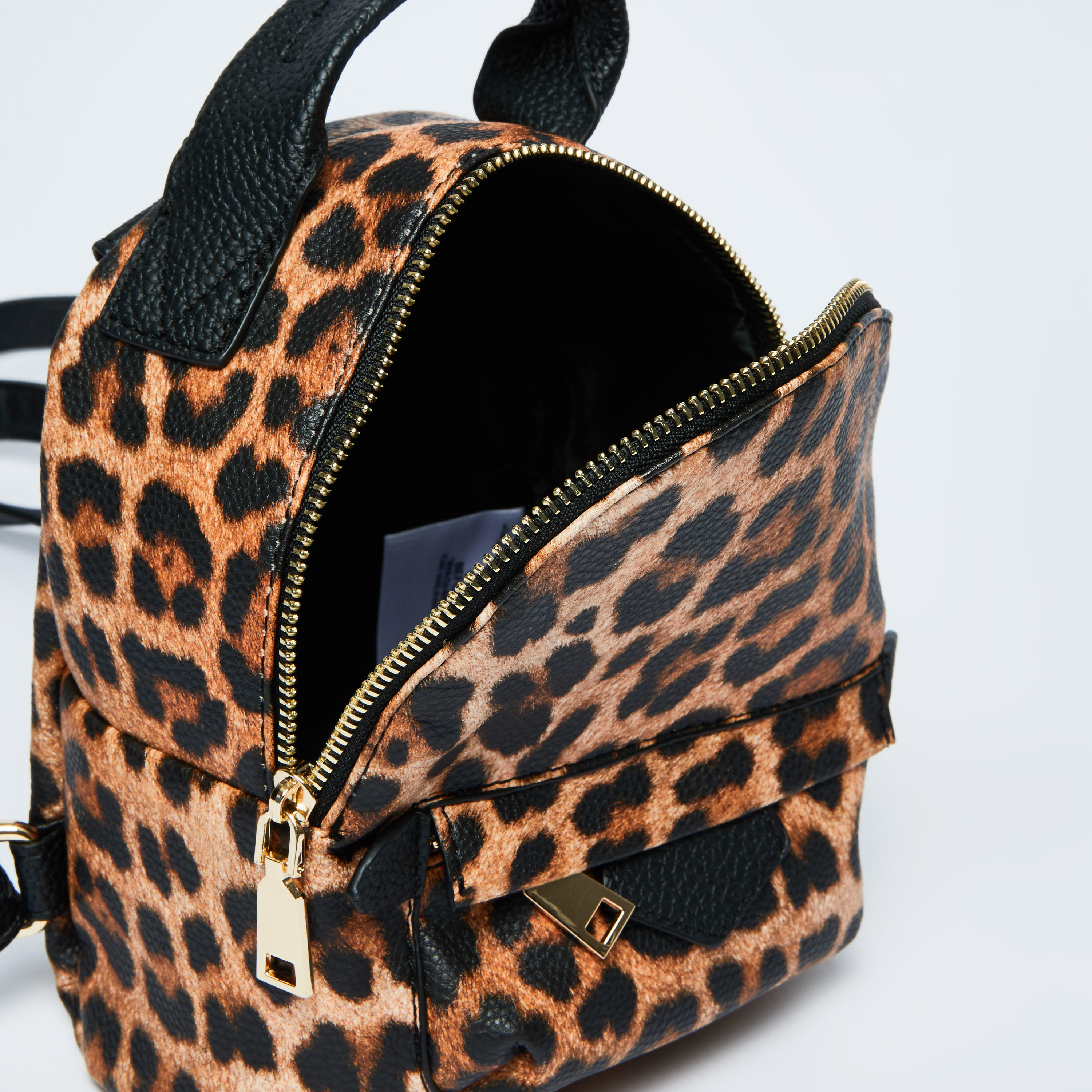حقيبة ظهر صغيرة بسحّاب إغلاق وحمّالات كتف قابلة للتعديل وطبعات-women-bagsandwallets-handbags-image-5