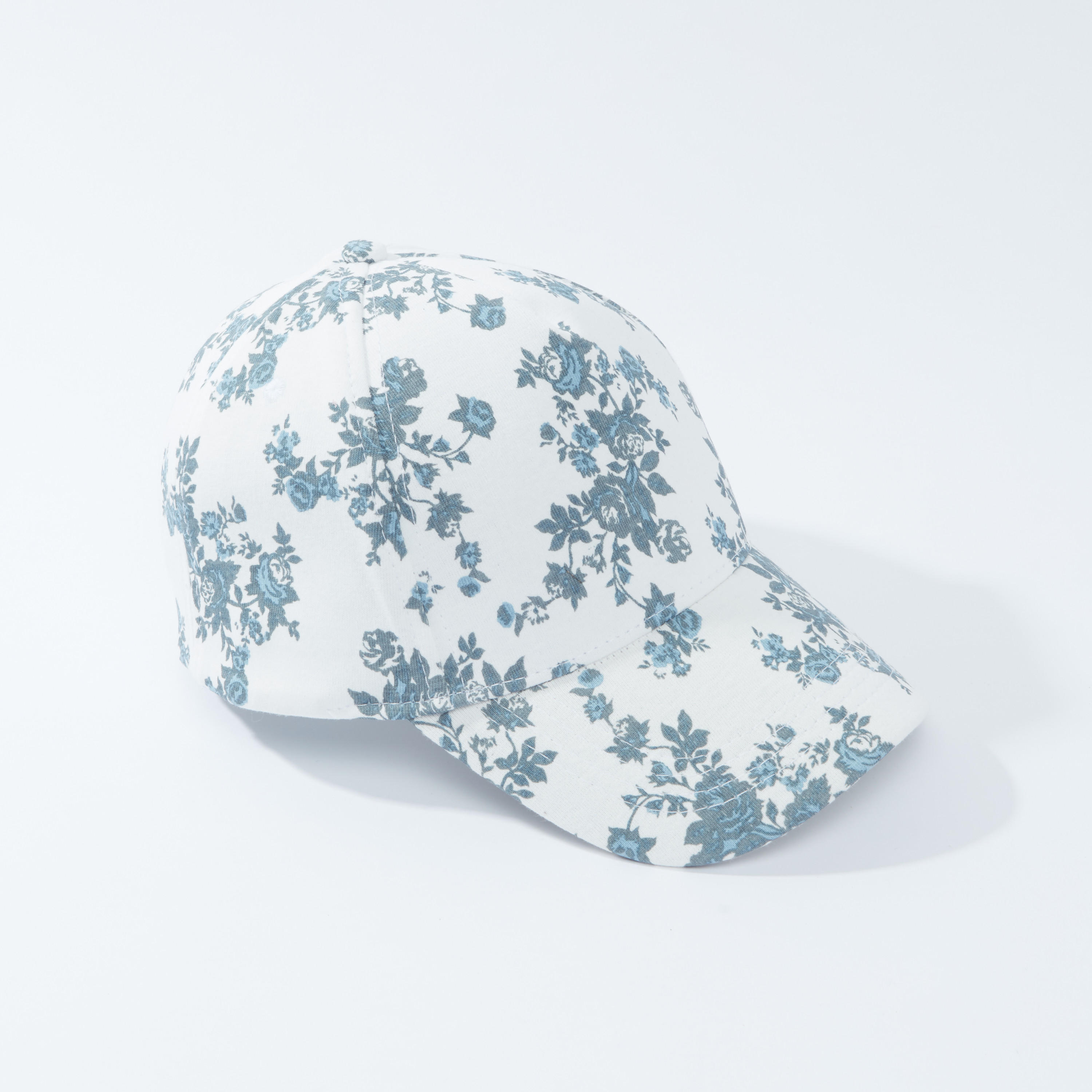 Printed Cap with Hook and Loop Closure-women-clothingaccessories-capsandhats-image-1