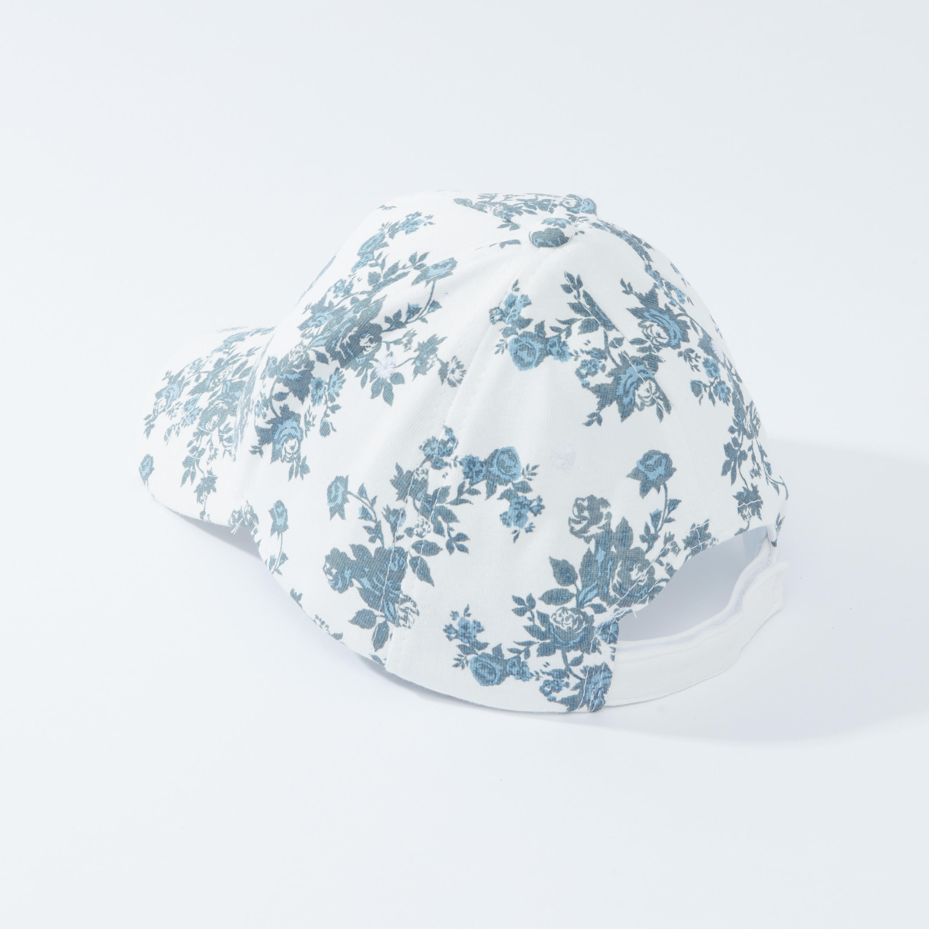 Printed Cap with Hook and Loop Closure-women-clothingaccessories-capsandhats-image-3