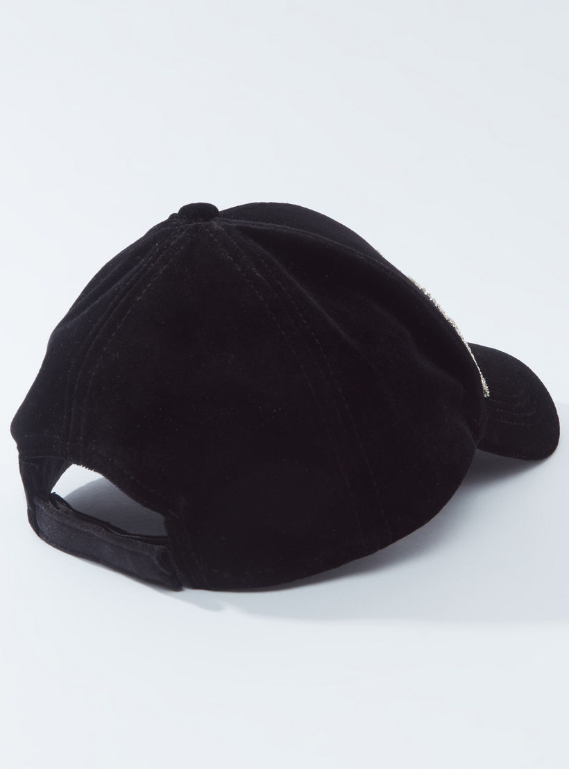 Stud Detail Cap with Hook and Loop Closure-women-clothingaccessories-capsandhats-image-3