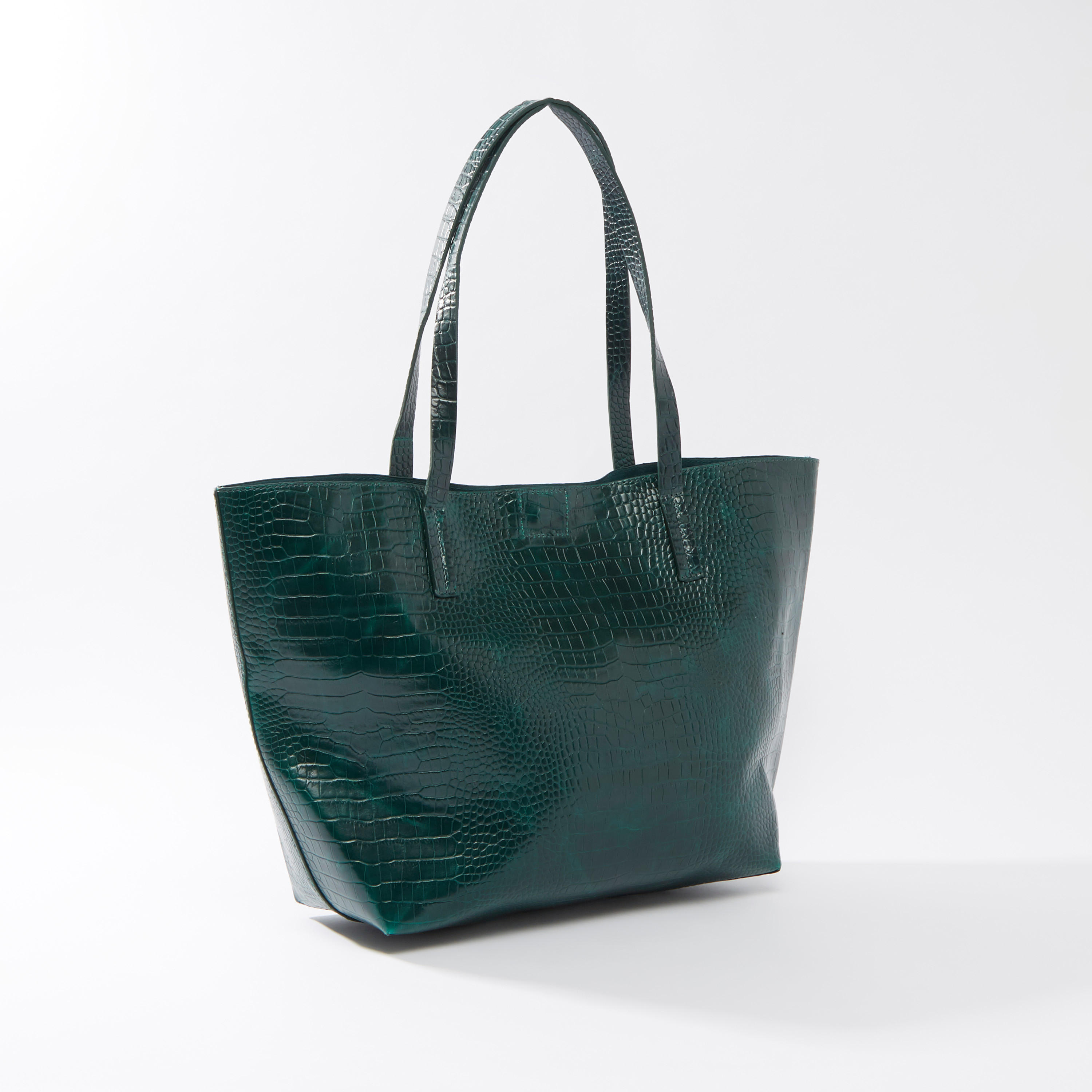 شنطة يد بارزة الملمس بمقابض مزدوجة وقفل دوّار-women-bagsandwallets-handbags-image-3