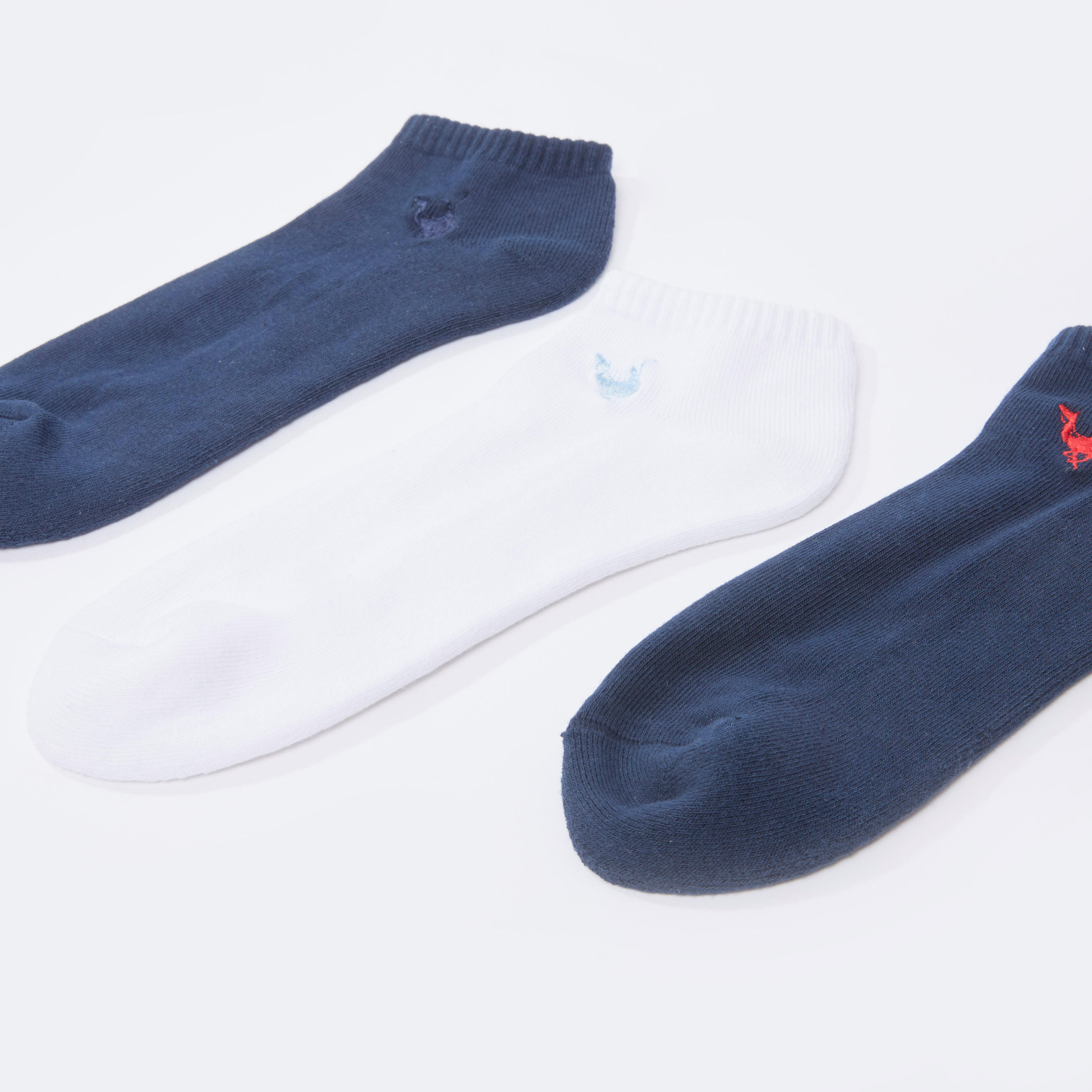 جوارب بارزة الملمس بطول الكاحل بحواف مضلّعة - طقم من 3 أزواج-men-socks-image-3