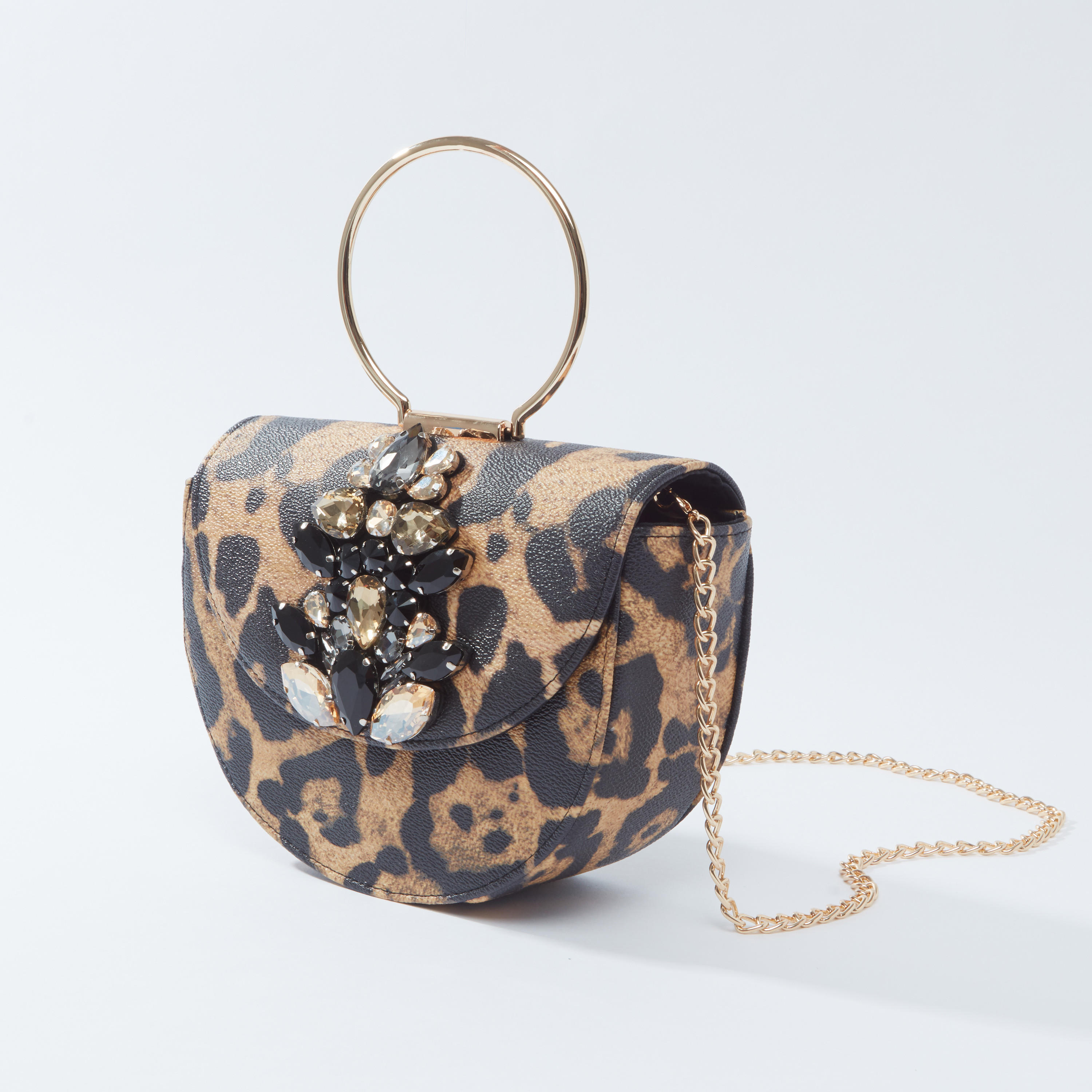 شنطة ساتشيل بزر إغلاق مغناطيسي وتفاصيل مرصّعة وطبعات-women-bagsandwallets-handbags-image-1