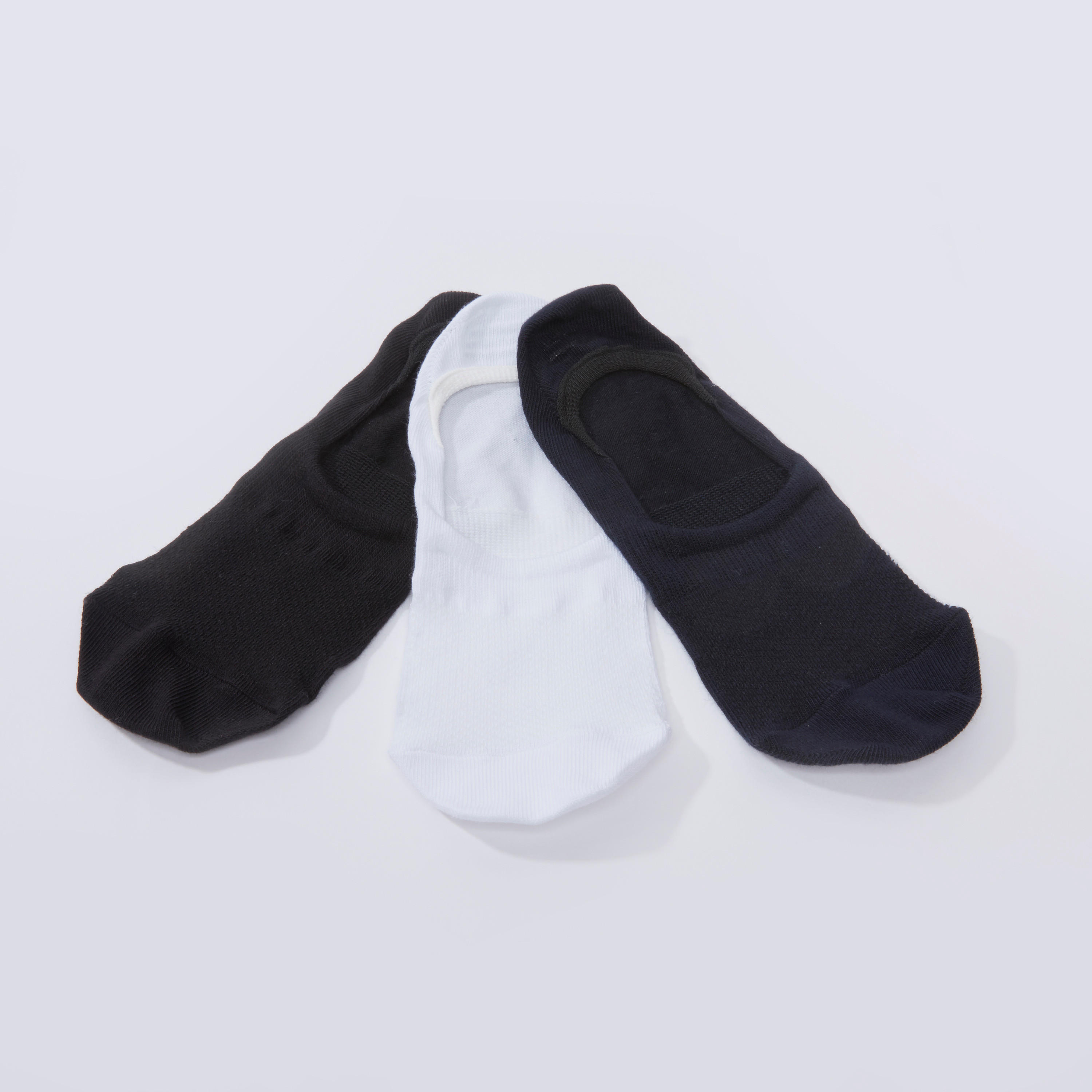 جوارب بارزة الملمس غير مرئية برقبة مضلّعة - طقم من 3 أزواج-men-socks-image-3