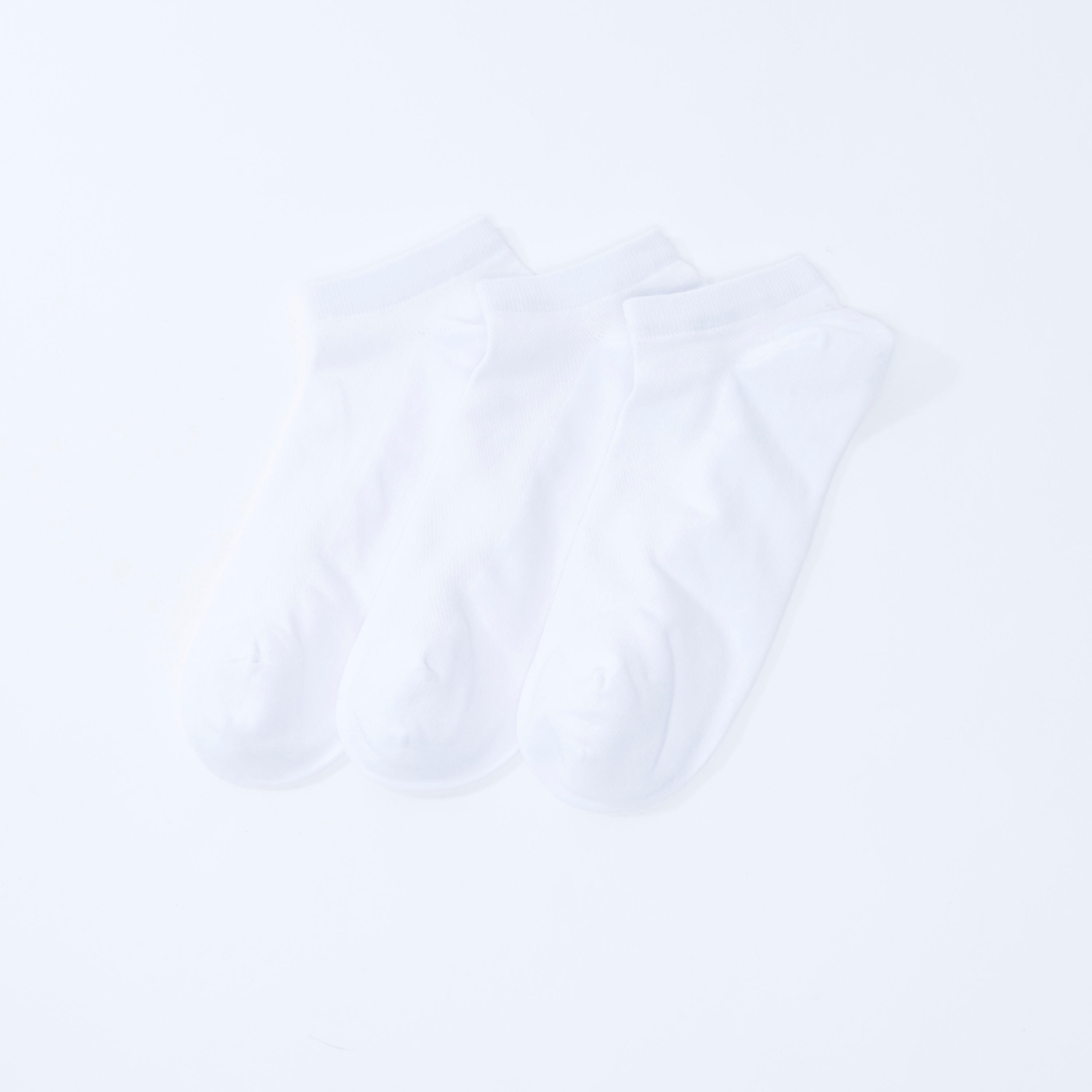 جوارب سادة بطول الكاحل بحوّاف مطّاطية - طقم من 3 أزواج-men-socks-image-1