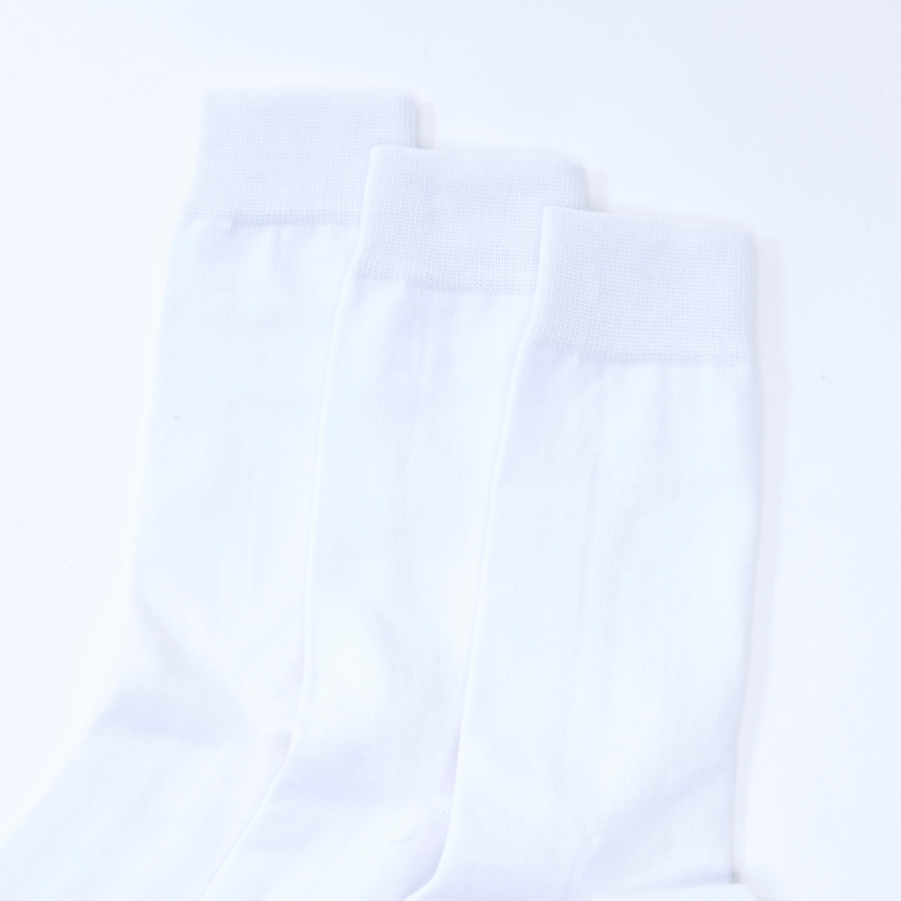 Set of 3 - Solid Crew Length Socks with Ribbed Cuffed Hems-men-socks-image-2