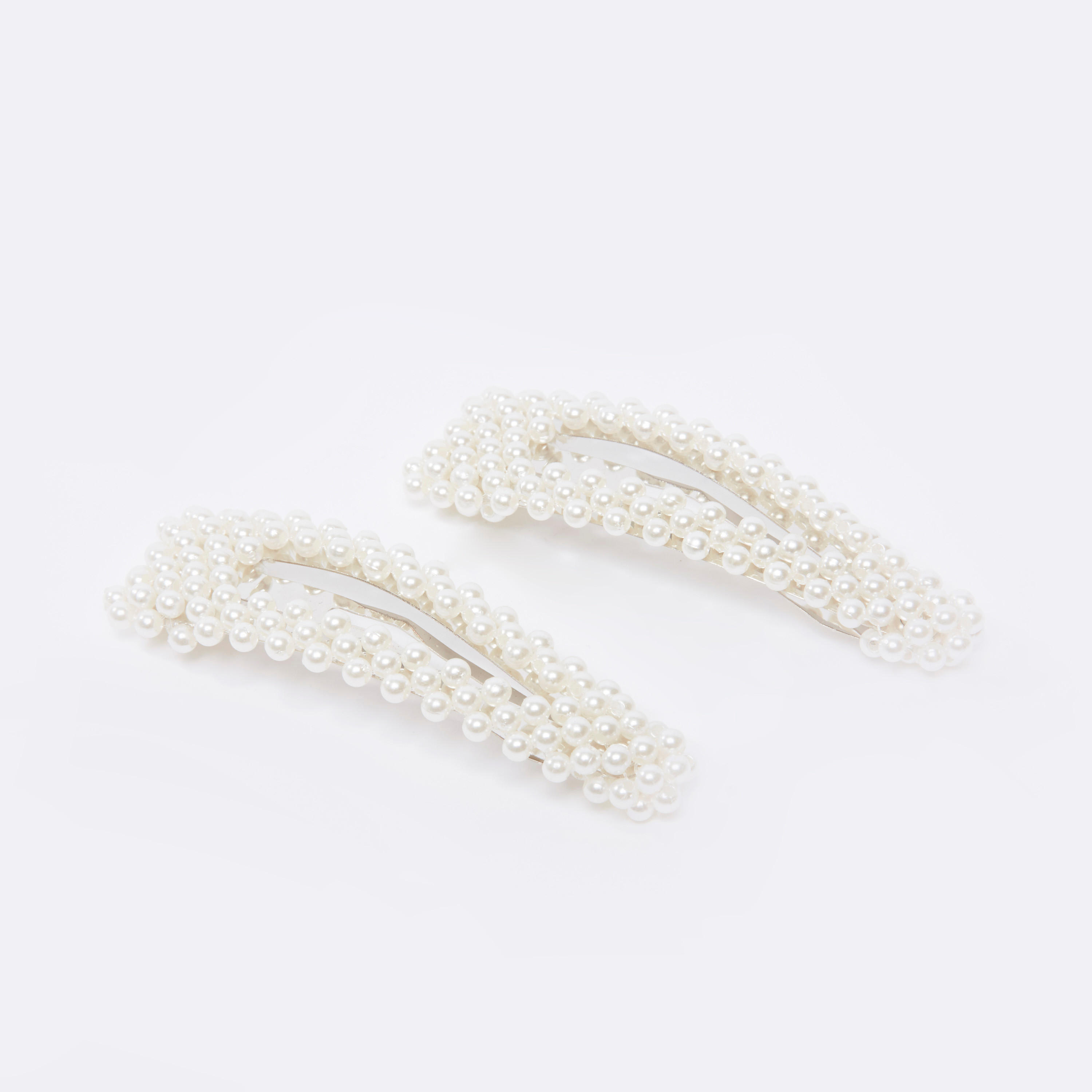 دبوس شعر بتفاصيل لؤلؤ - طقم من قطعتين-women-hairaccessories-image-1