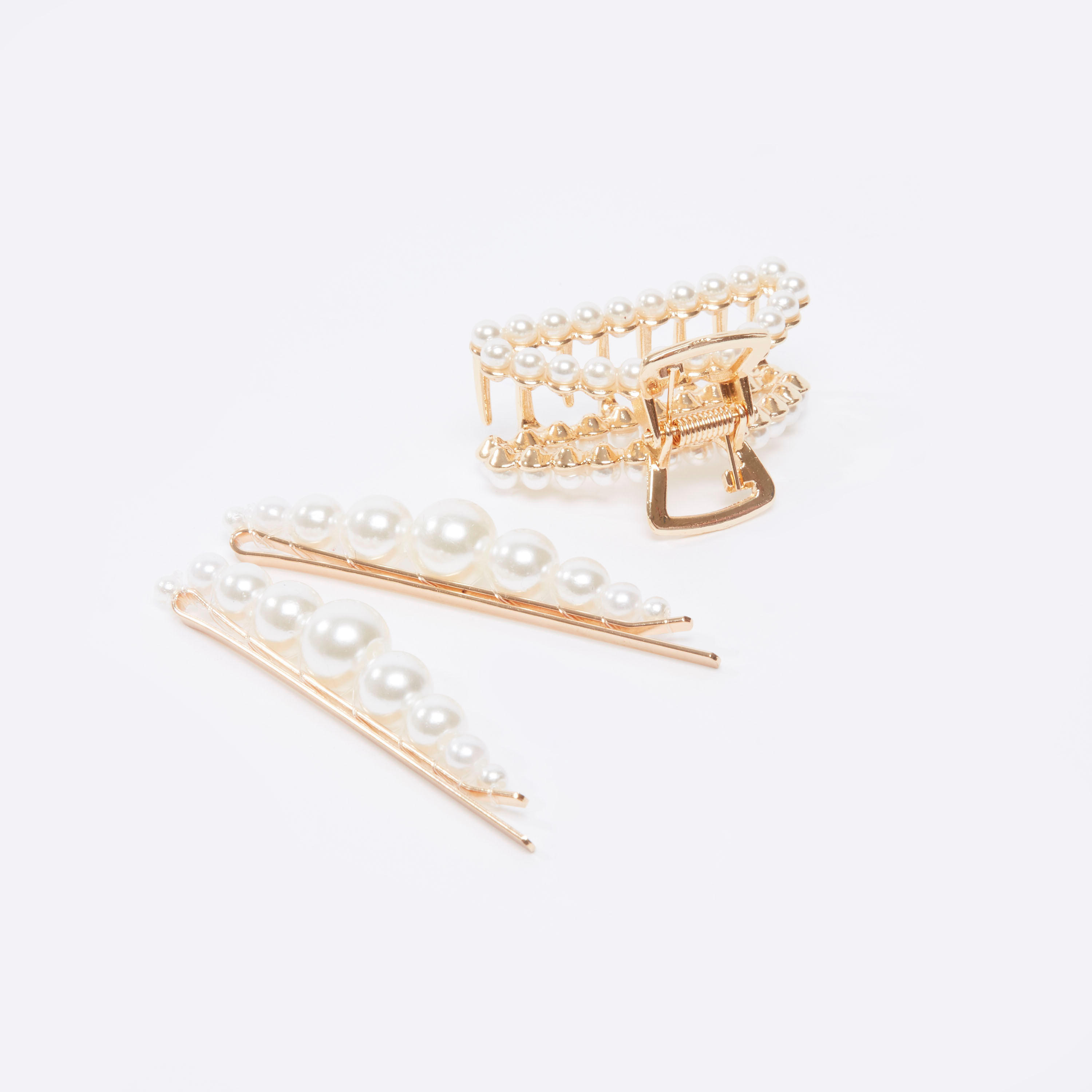 طقم اكسسوارات شعر من 3 قطع لؤلؤ-women-hairaccessories-image-3