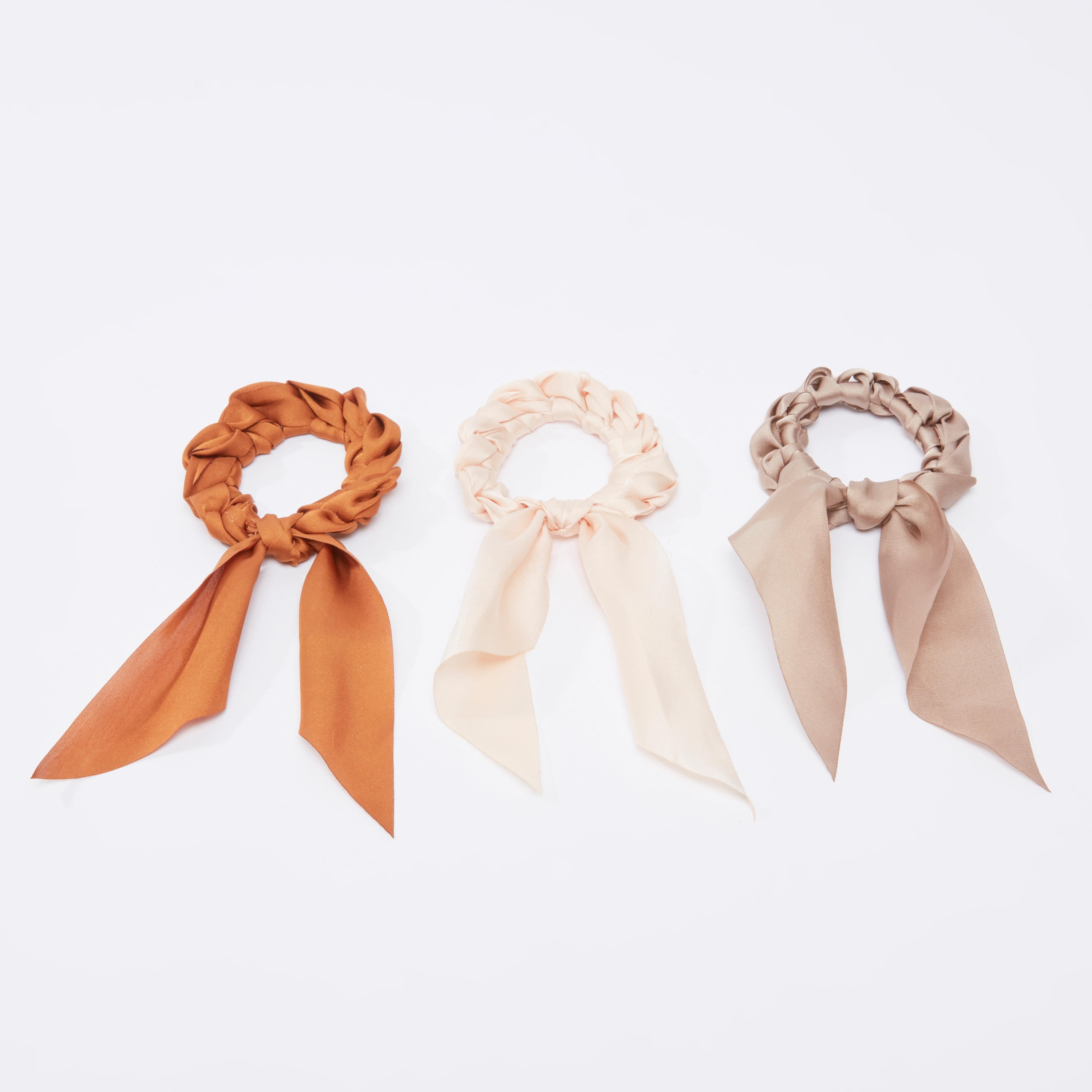 ربطة شعر سادة بفيونكة - طقم من 3 قطع-women-hairaccessories-image-1