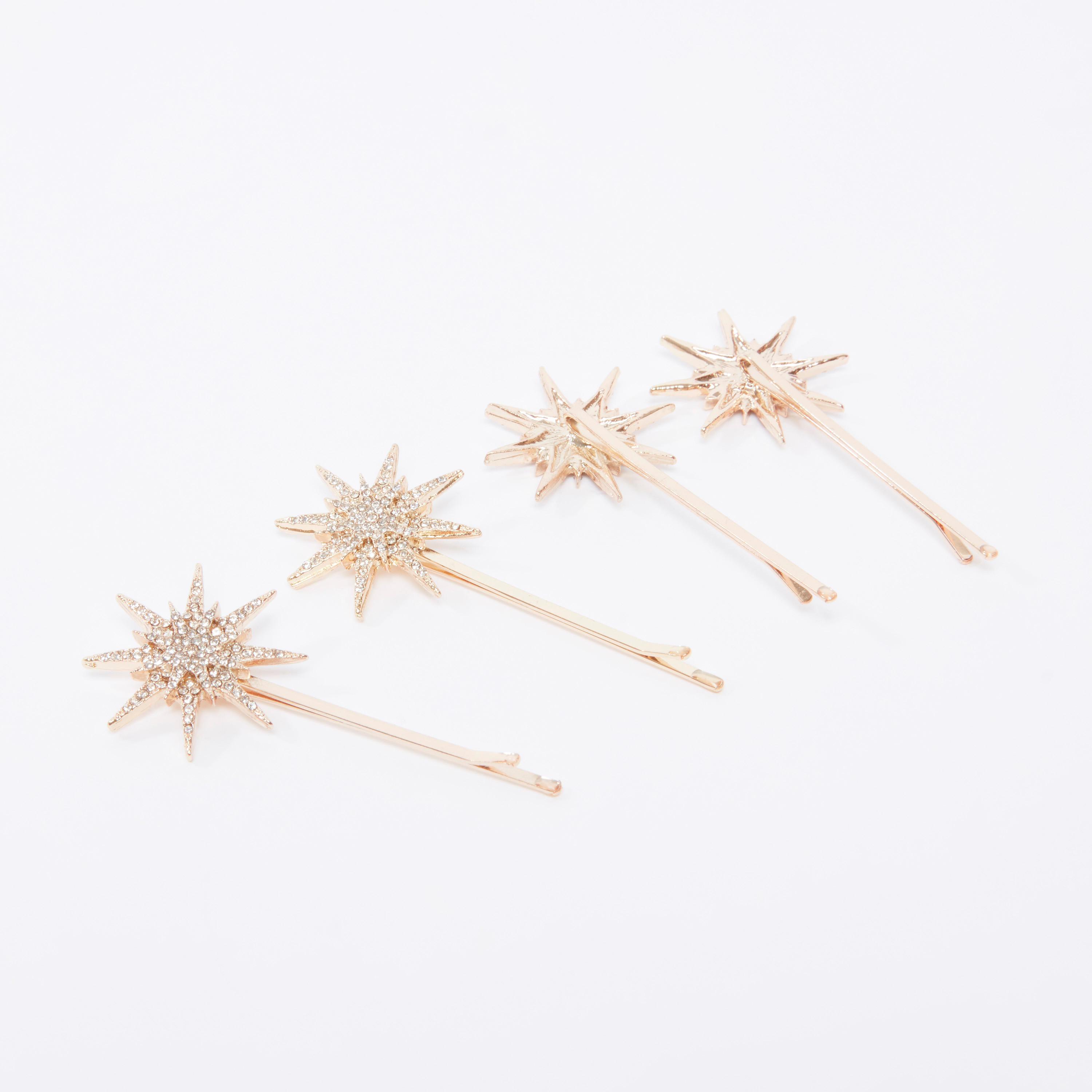 دبابيس شعر مرصّعة بتزيينات - طقم من 4 قطع-women-hairaccessories-image-3