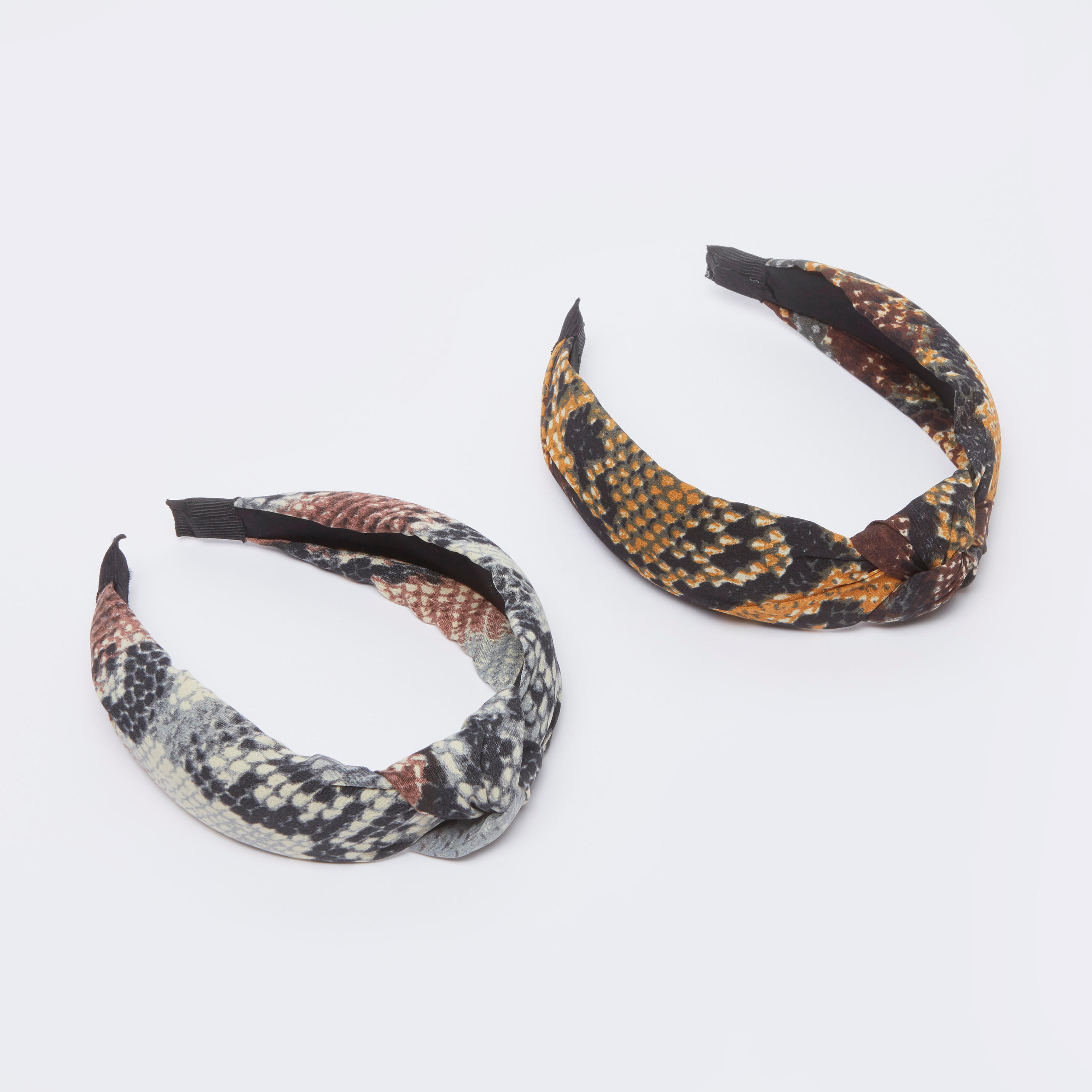 شريطة شعر بعقدة وطبعات - طقم من قطعتين-women-hairaccessories-image-1