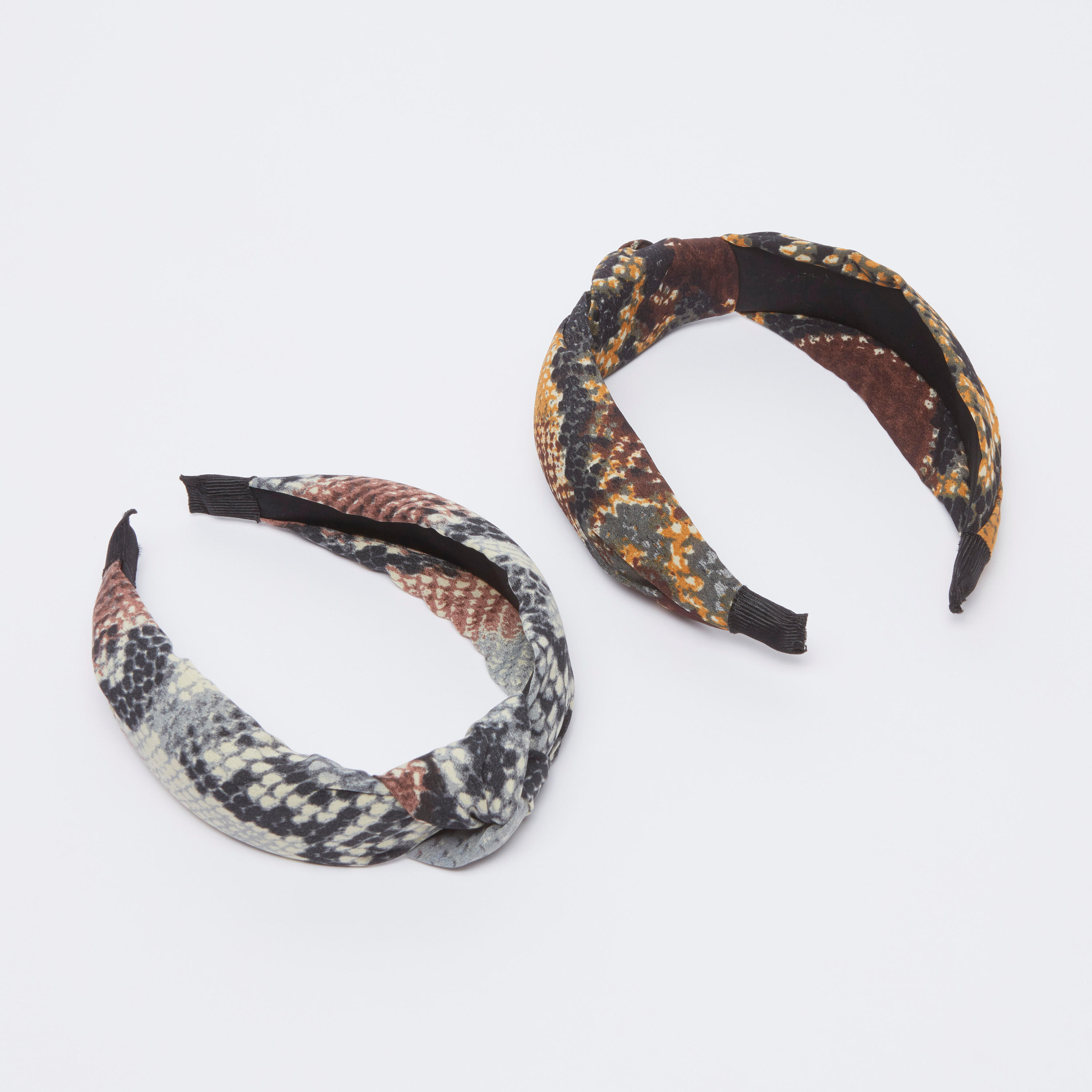 شريطة شعر بعقدة وطبعات - طقم من قطعتين-women-hairaccessories-image-3