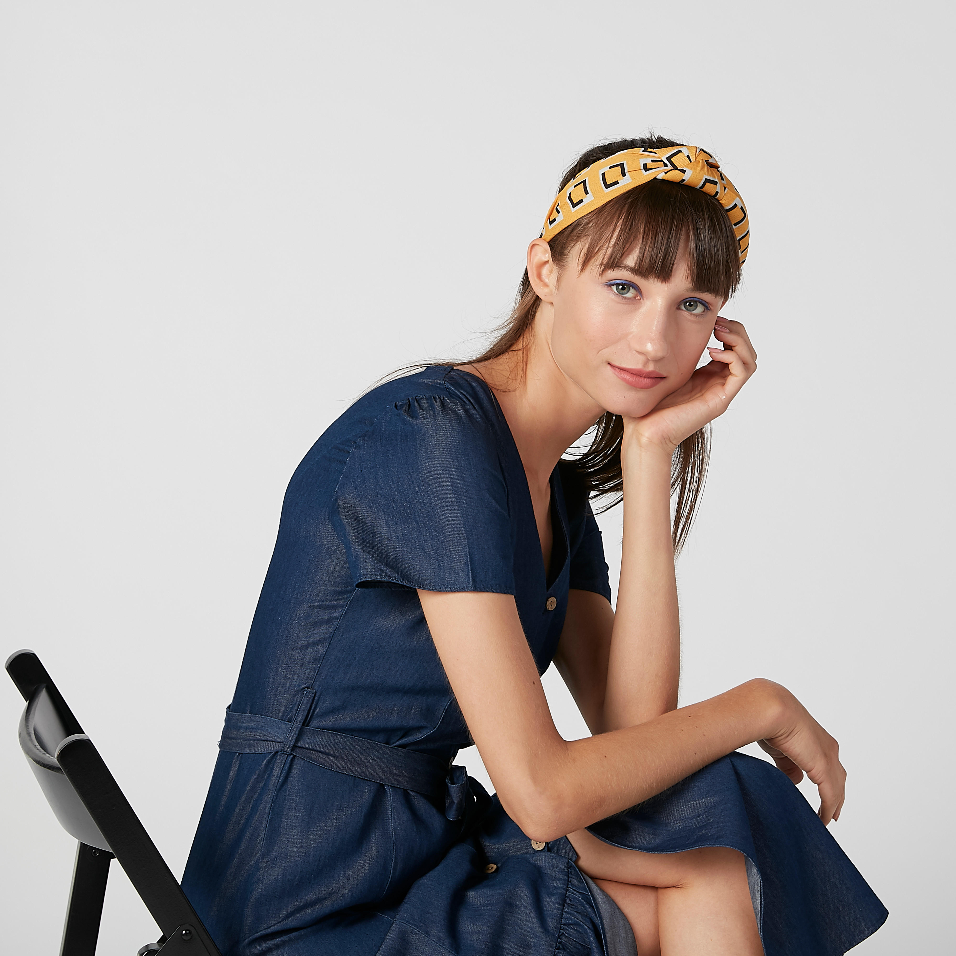 شريطة شعر بعقدة وطبعات - طقم من قطعتين-women-hairaccessories-image-2