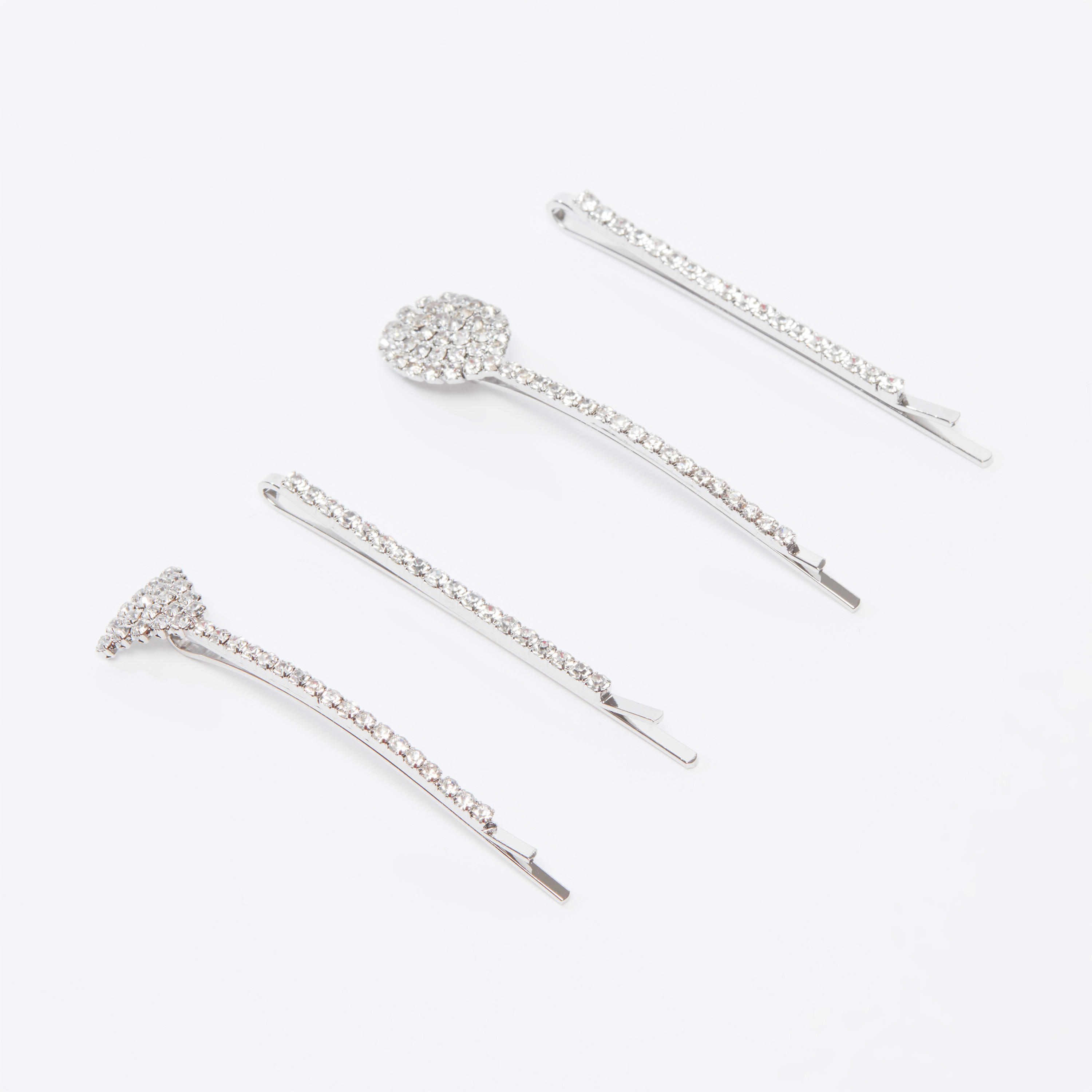 دبابيس شعر مرصّعة - طقم من 4 قطع-women-hairaccessories-image-1
