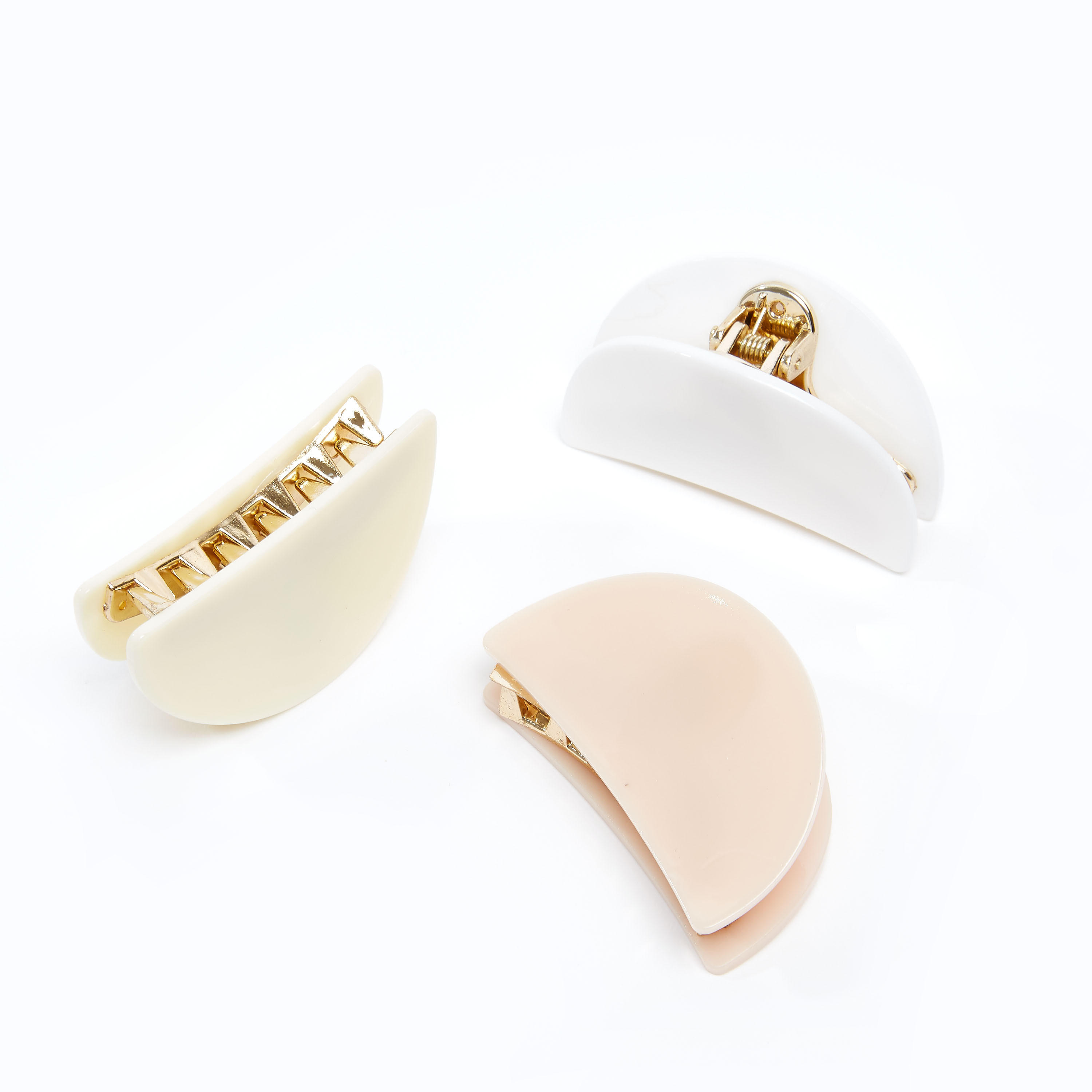 مشابك شعر سادة  - طقم من 3 قطع-women-hairaccessories-image-3