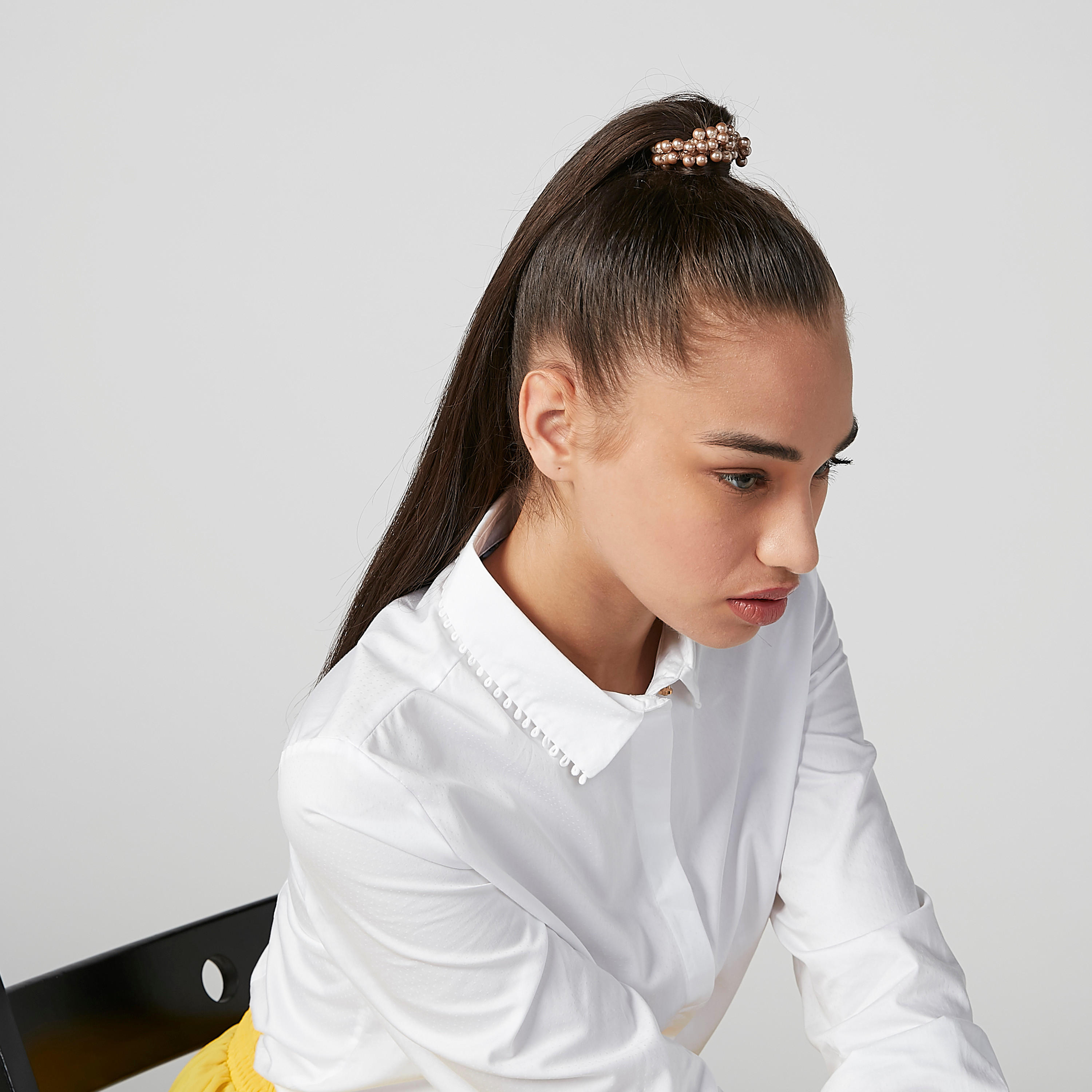 ربطة شعر بارزة الملمس بتفاصيل خرز - طقم من قطعتين-women-hairaccessories-image-2